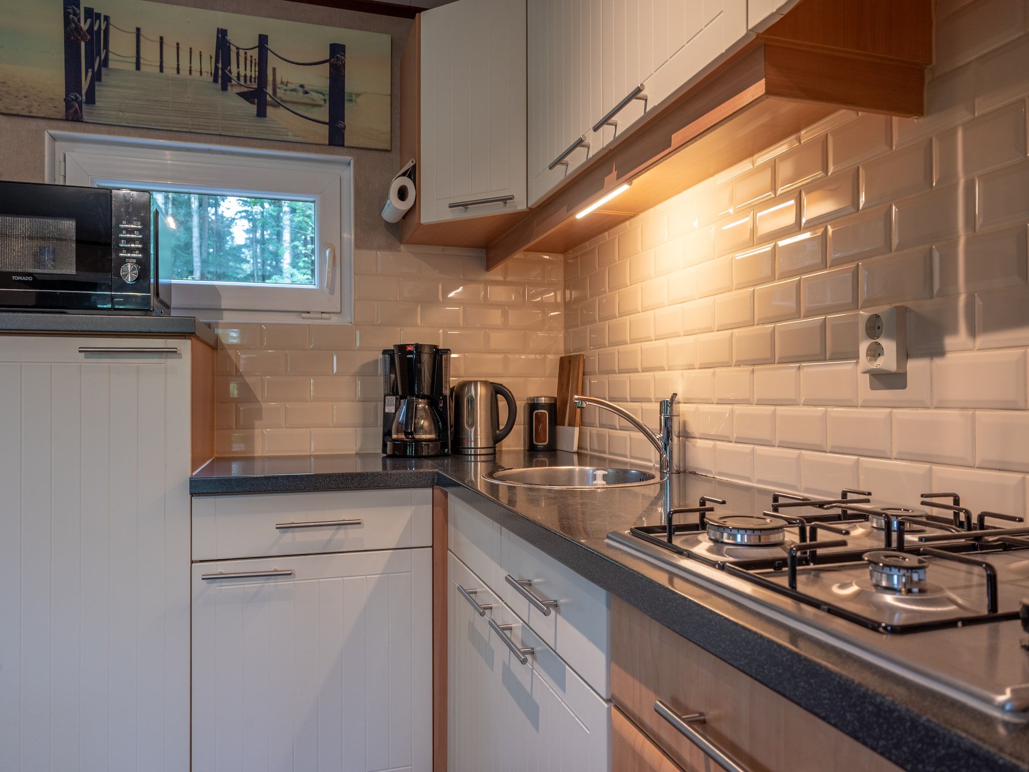 De keuken van Vakantie home Coevorderweg in Stegeren