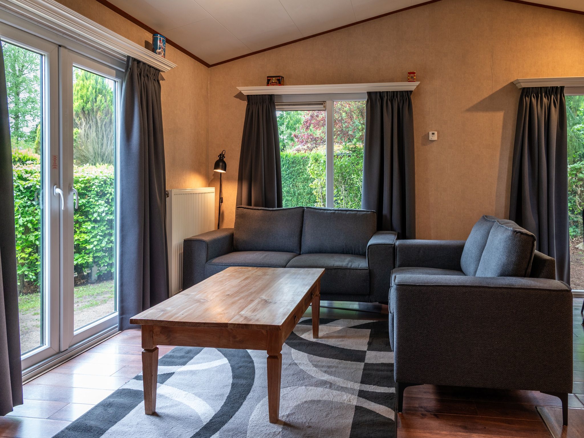 De woonkamer van Vakantie home Coevorderweg in Stegeren