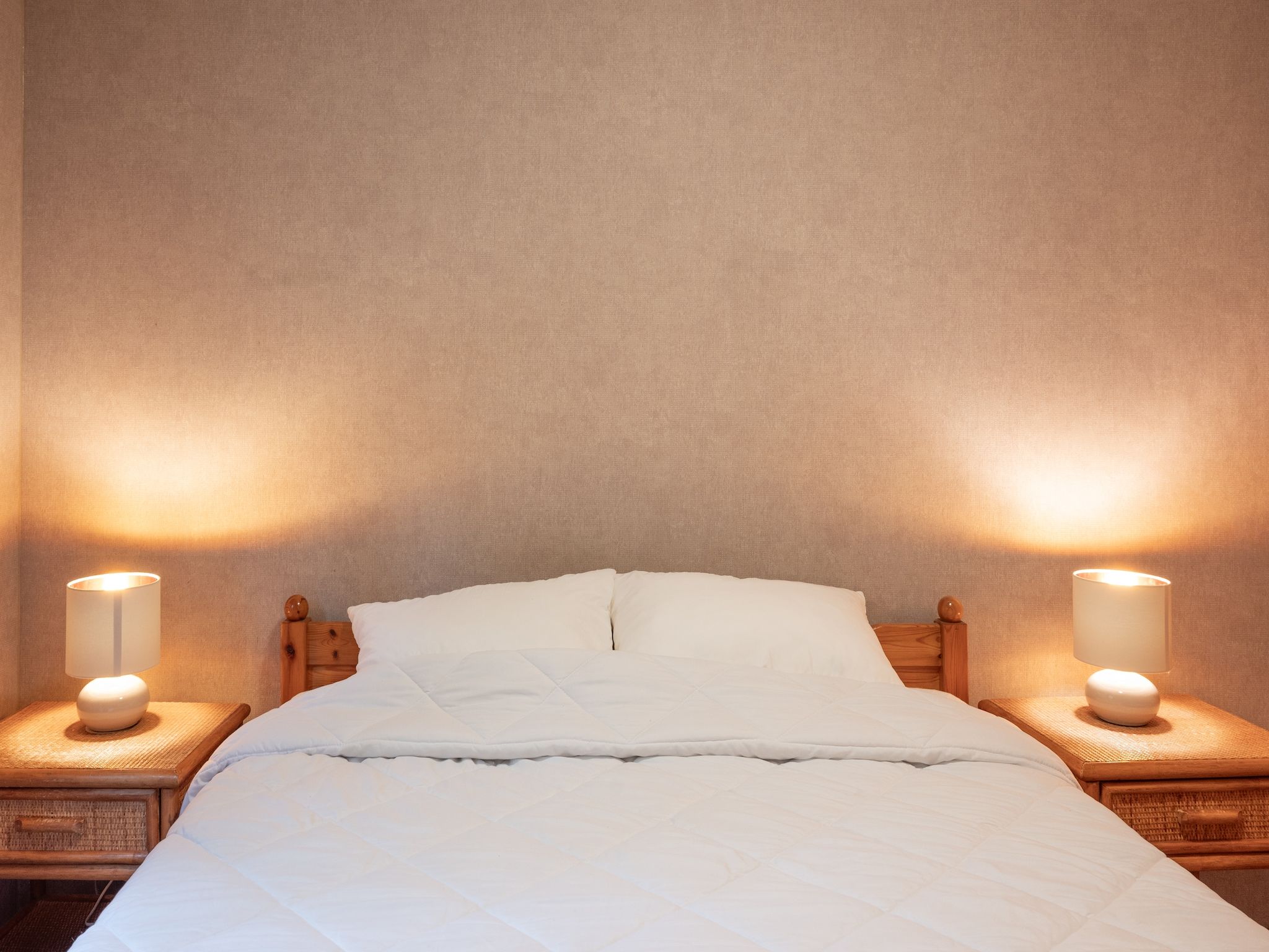 Een slaapkamer van Vakantie home Coevorderweg in Stegeren