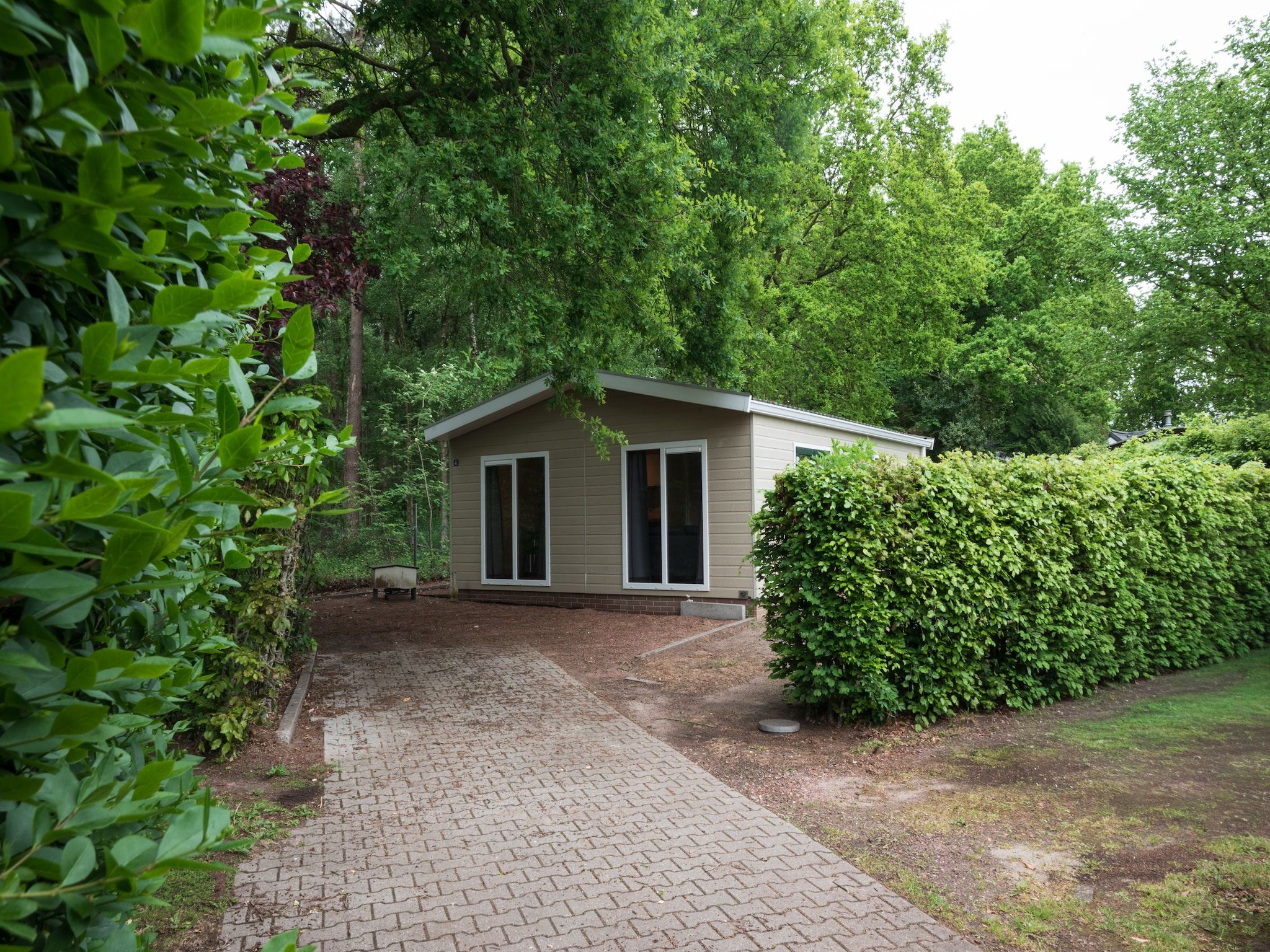 De tuin van Vakantie home Coevorderweg in Stegeren