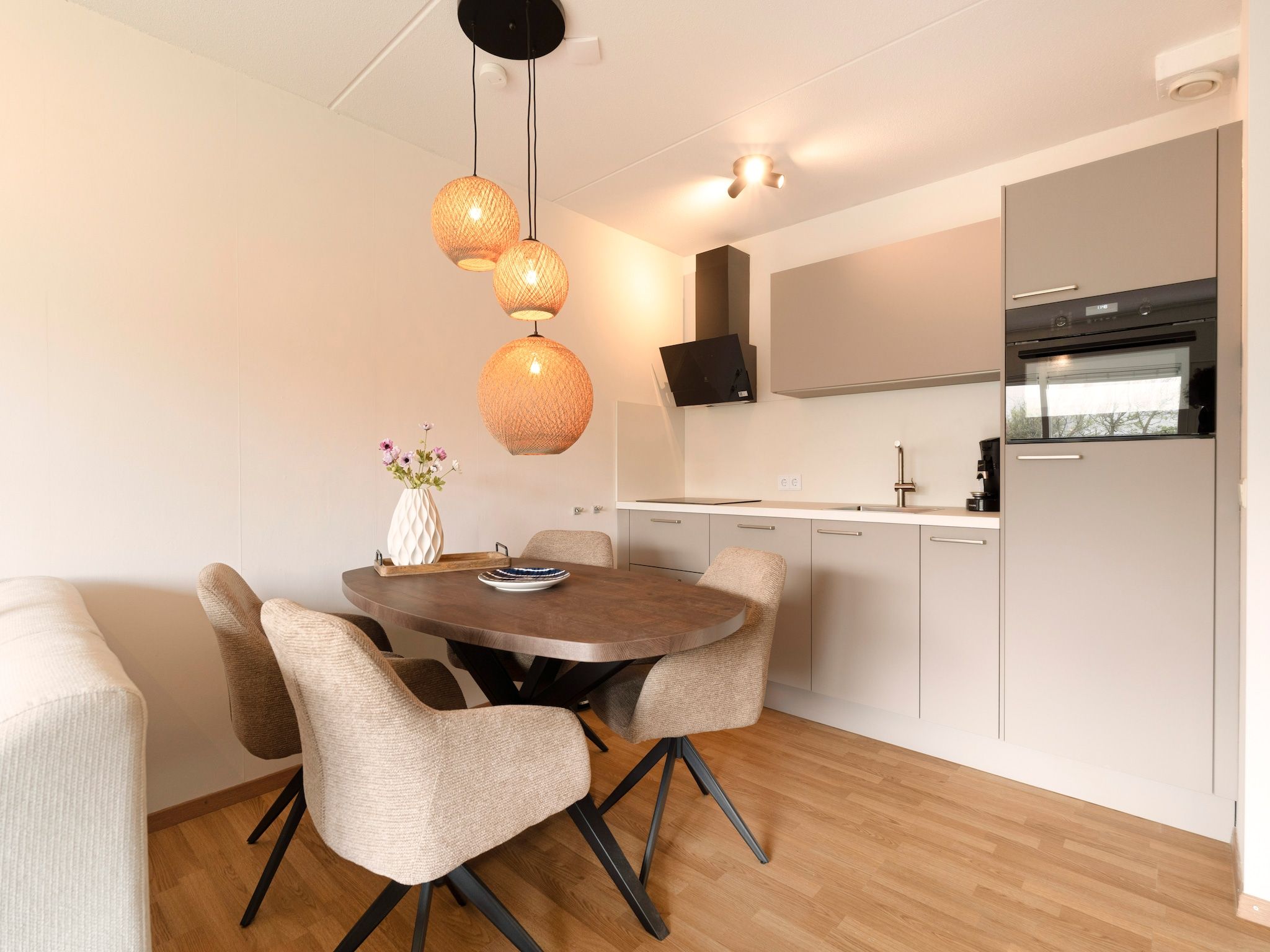 De keuken van Beach Appartement 13 in Callantsoog