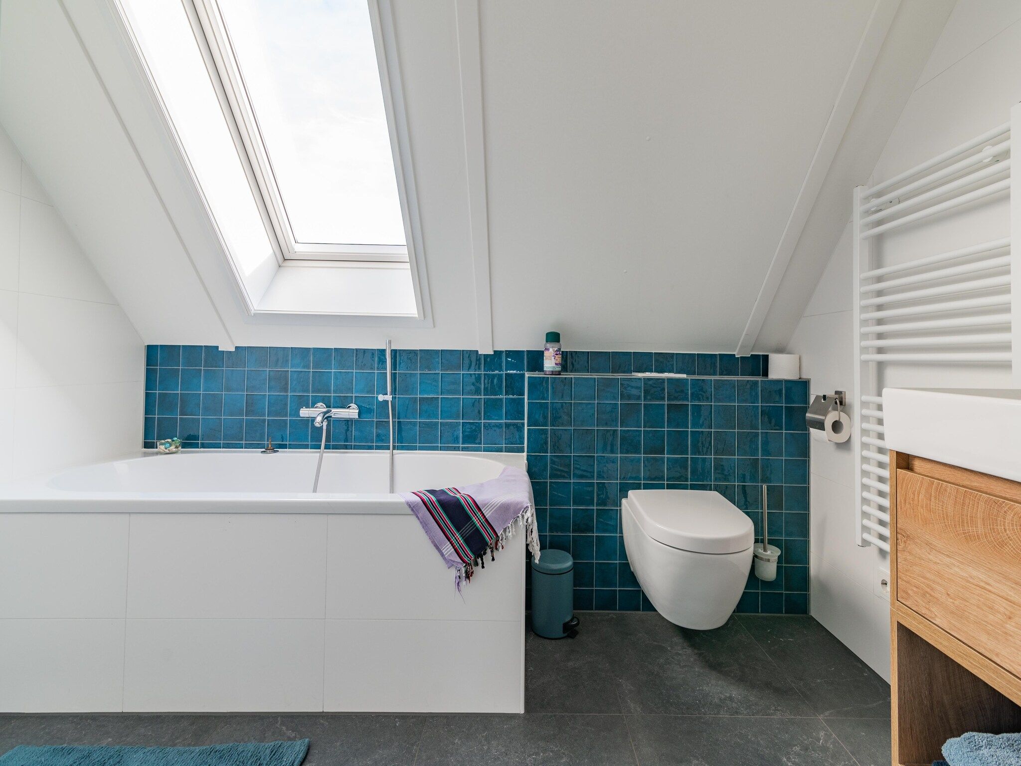 De badkamer van Meer van Eysinga in Sint Nicolaasga