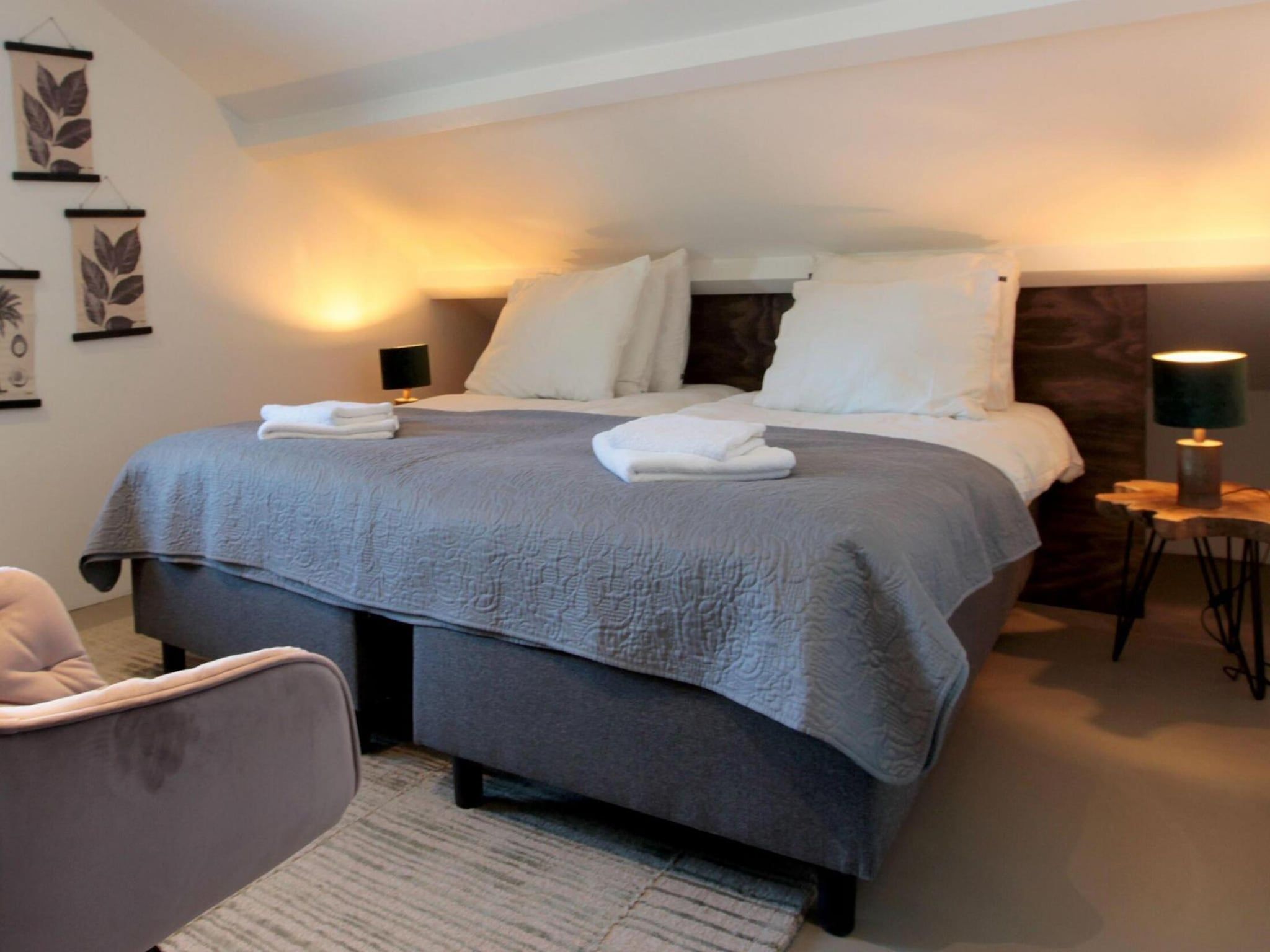 Een slaapkamer van 8-14 person group accommodation in Schoorl