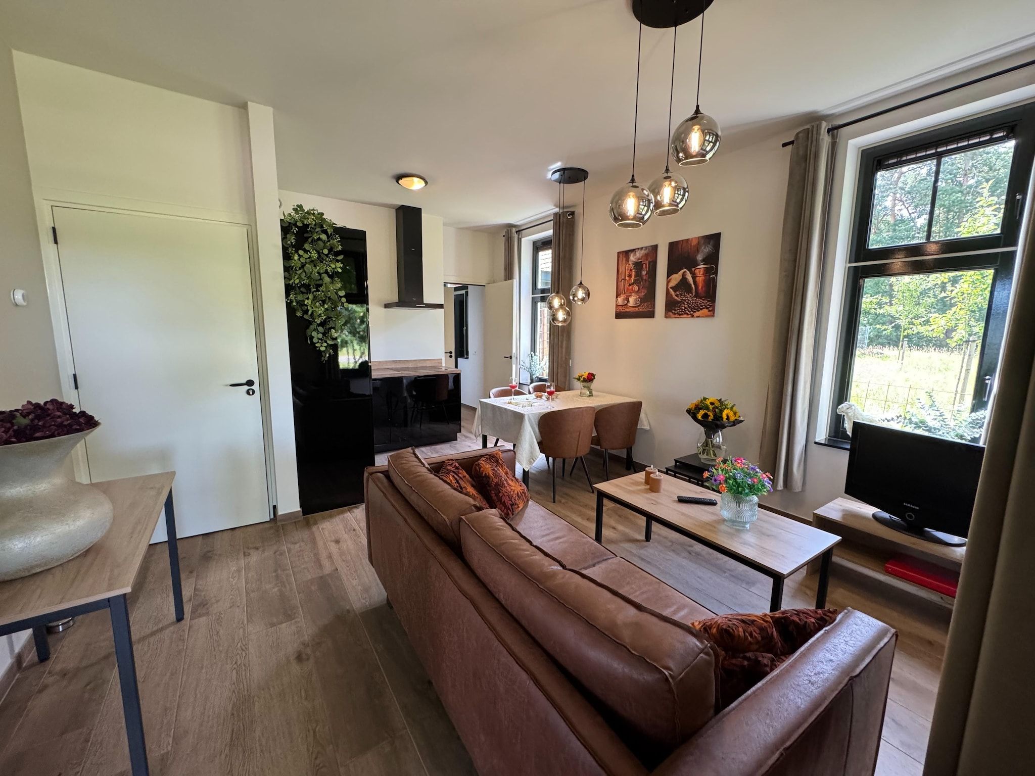 De woonkamer van Gastenverblijf Langelshoes in Haaksbergen