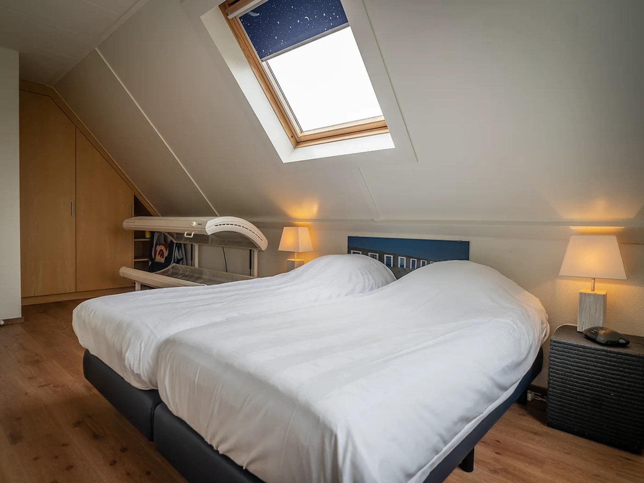 Een slaapkamer van 6-person luxury villa with 2 bathrooms on Texel in De Koog