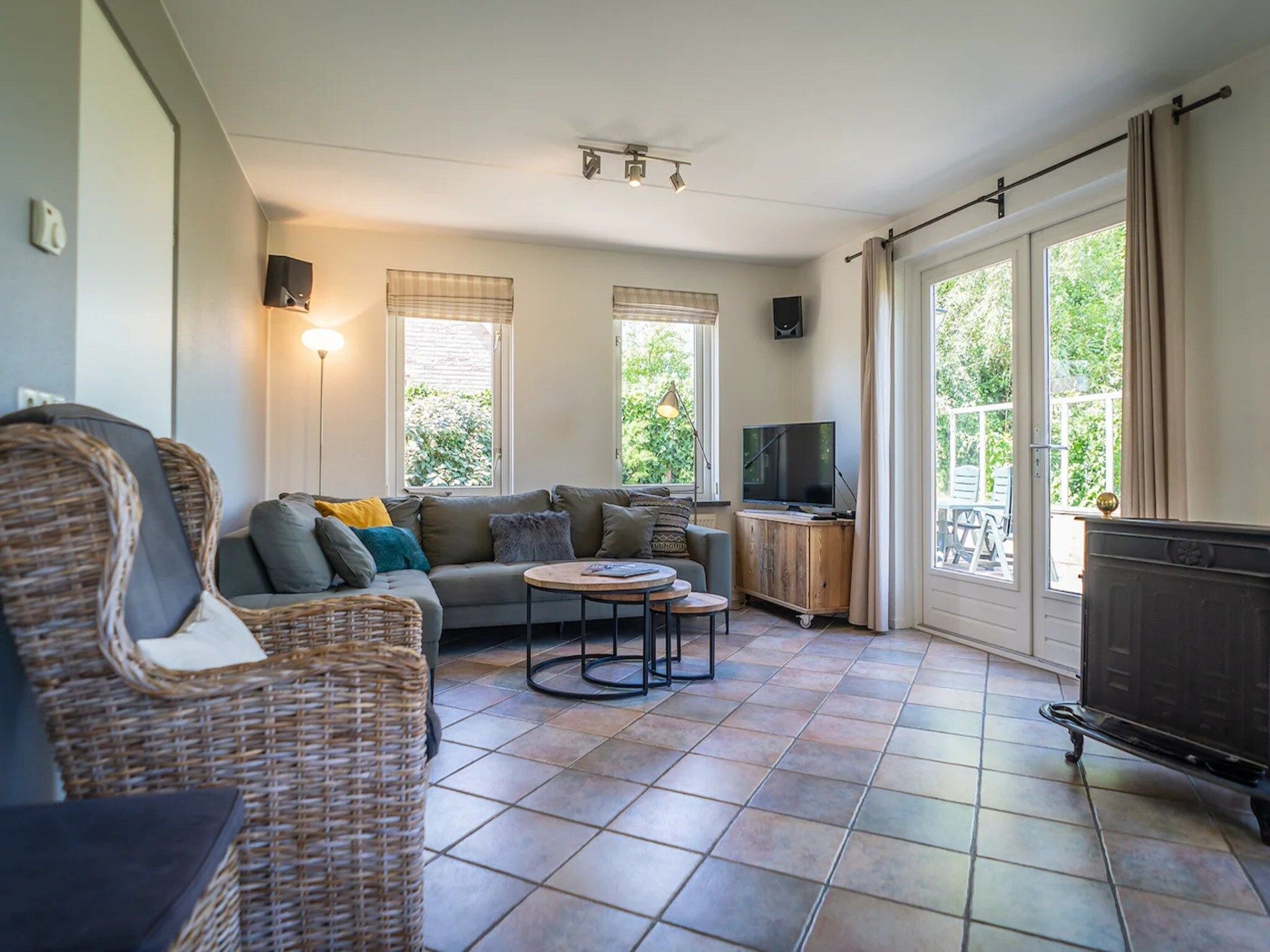 De woonkamer van 5-person luxury holiday villa on Texel in De Koog