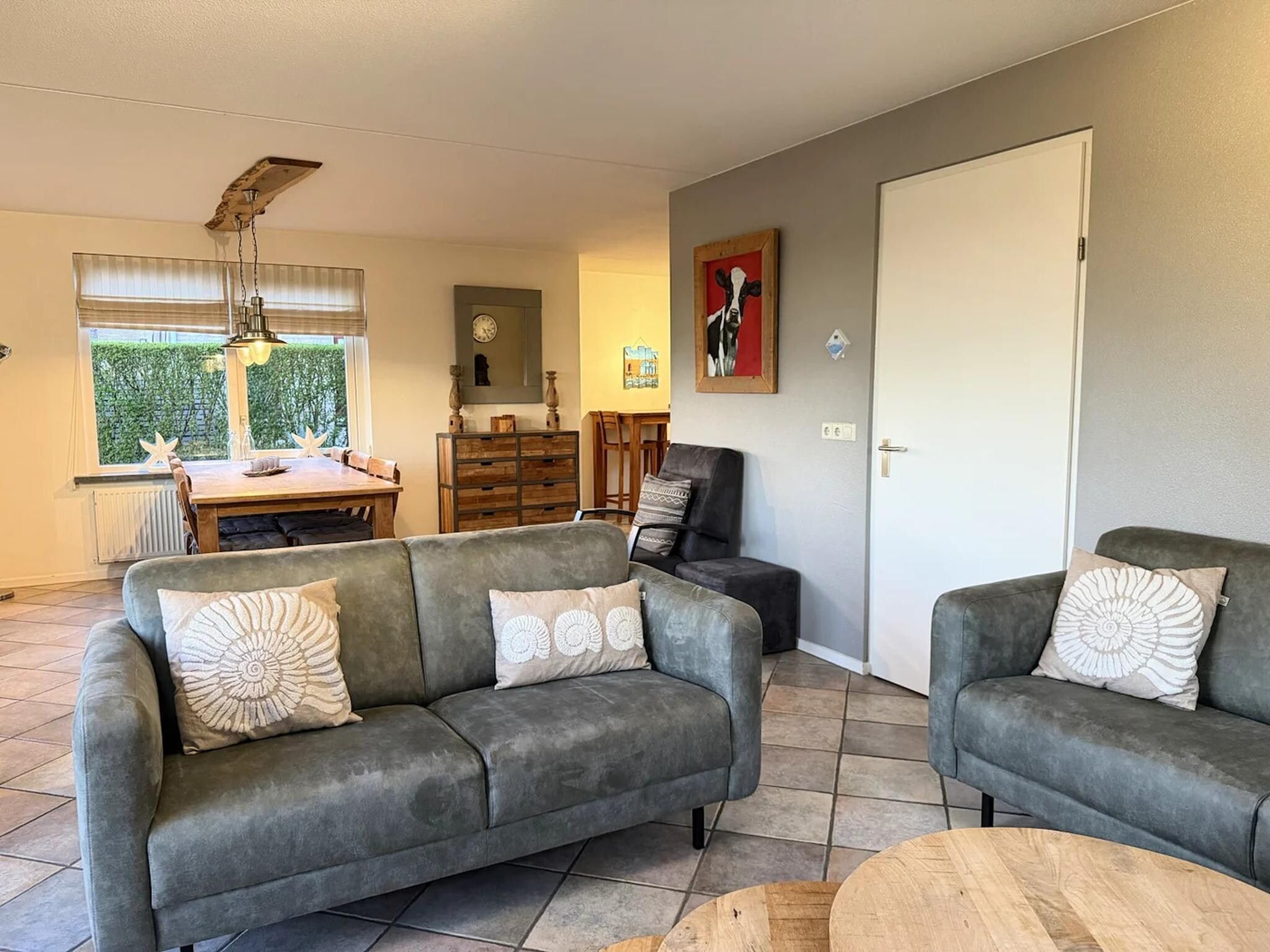 De woonkamer van 5-person luxury holiday villa on Texel in De Koog