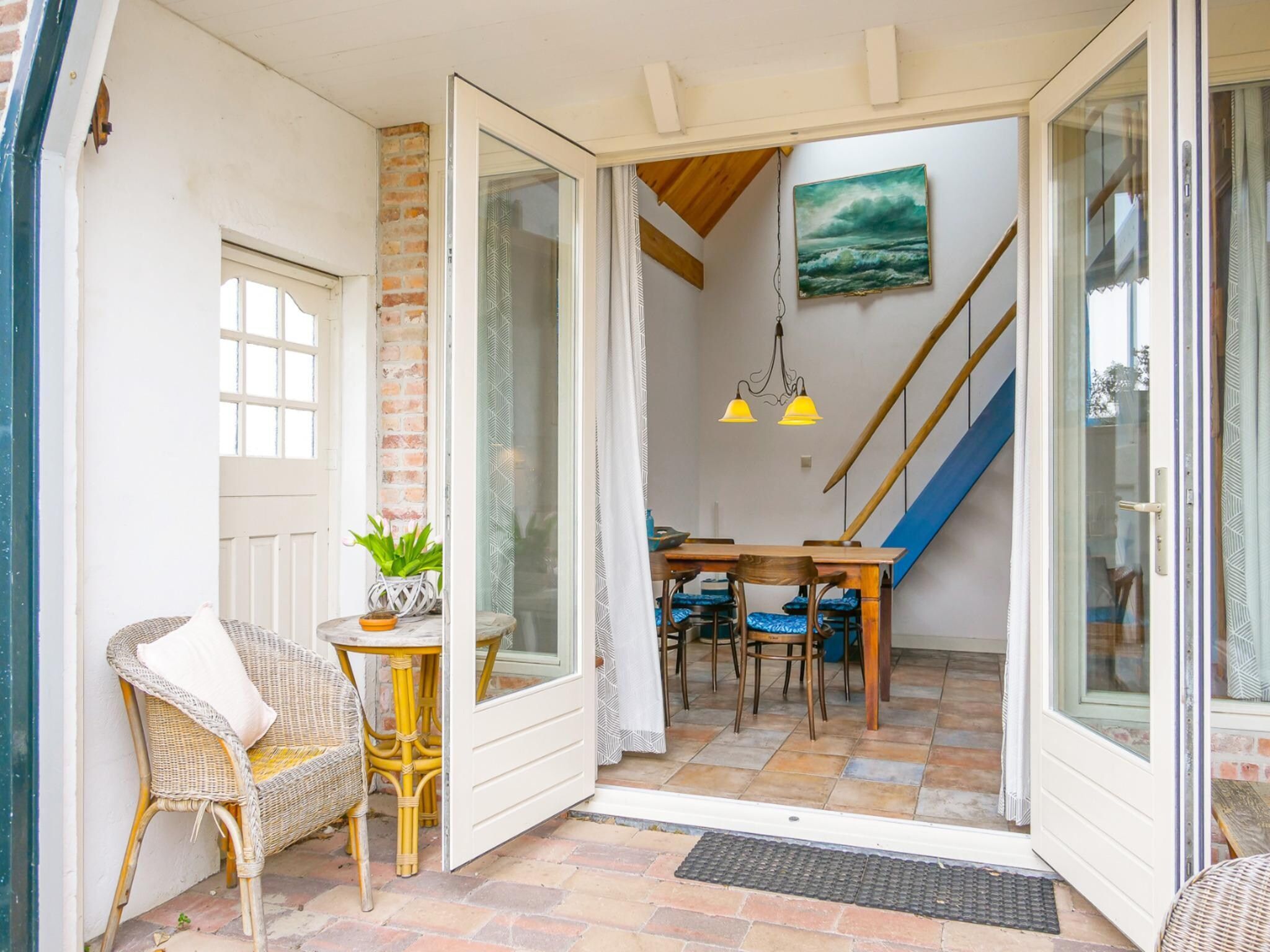 Het terras van Appartement Dars in Callantsoog
