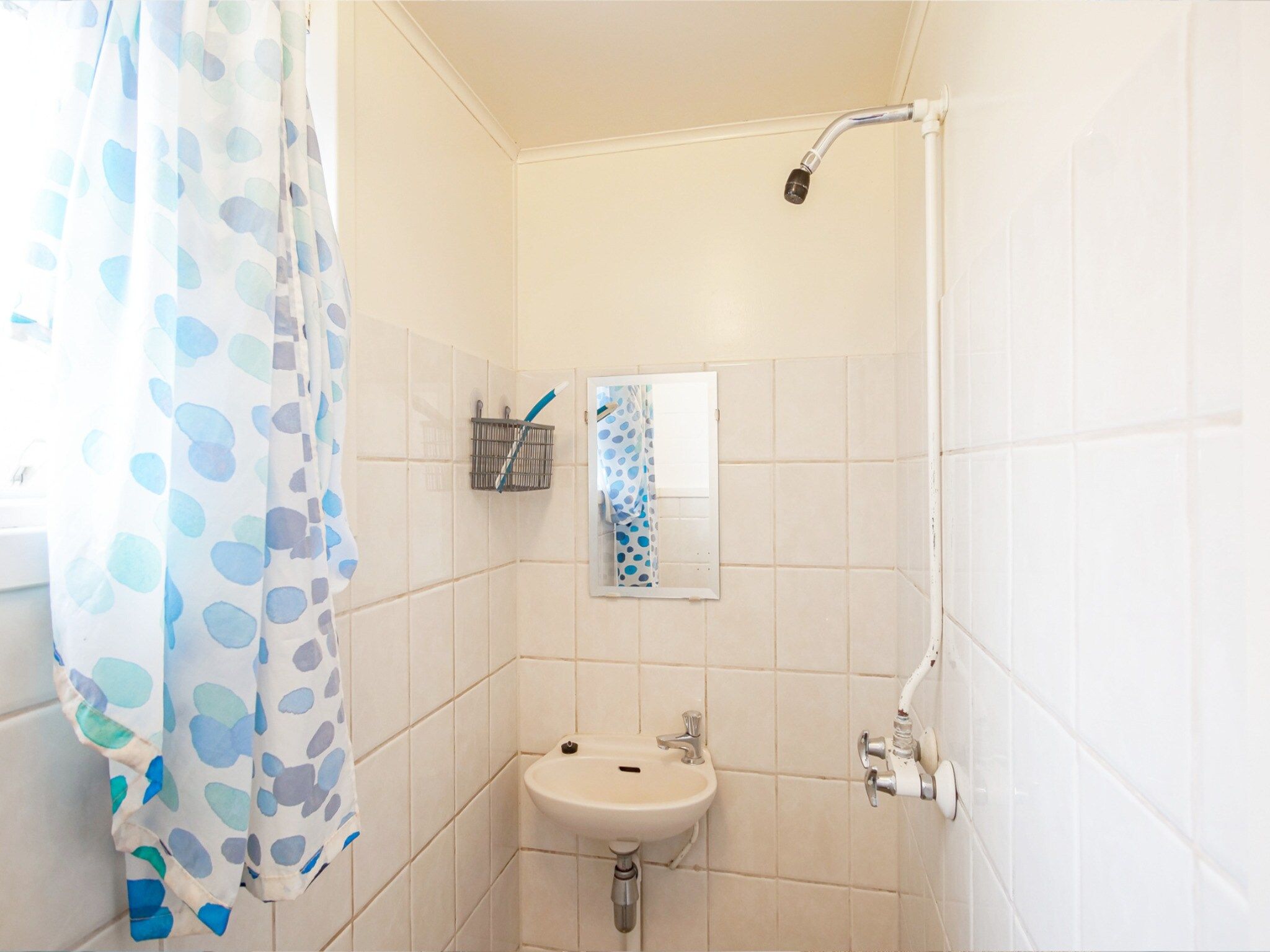 De badkamer van Vakantiehuisje Vloed in Callantsoog