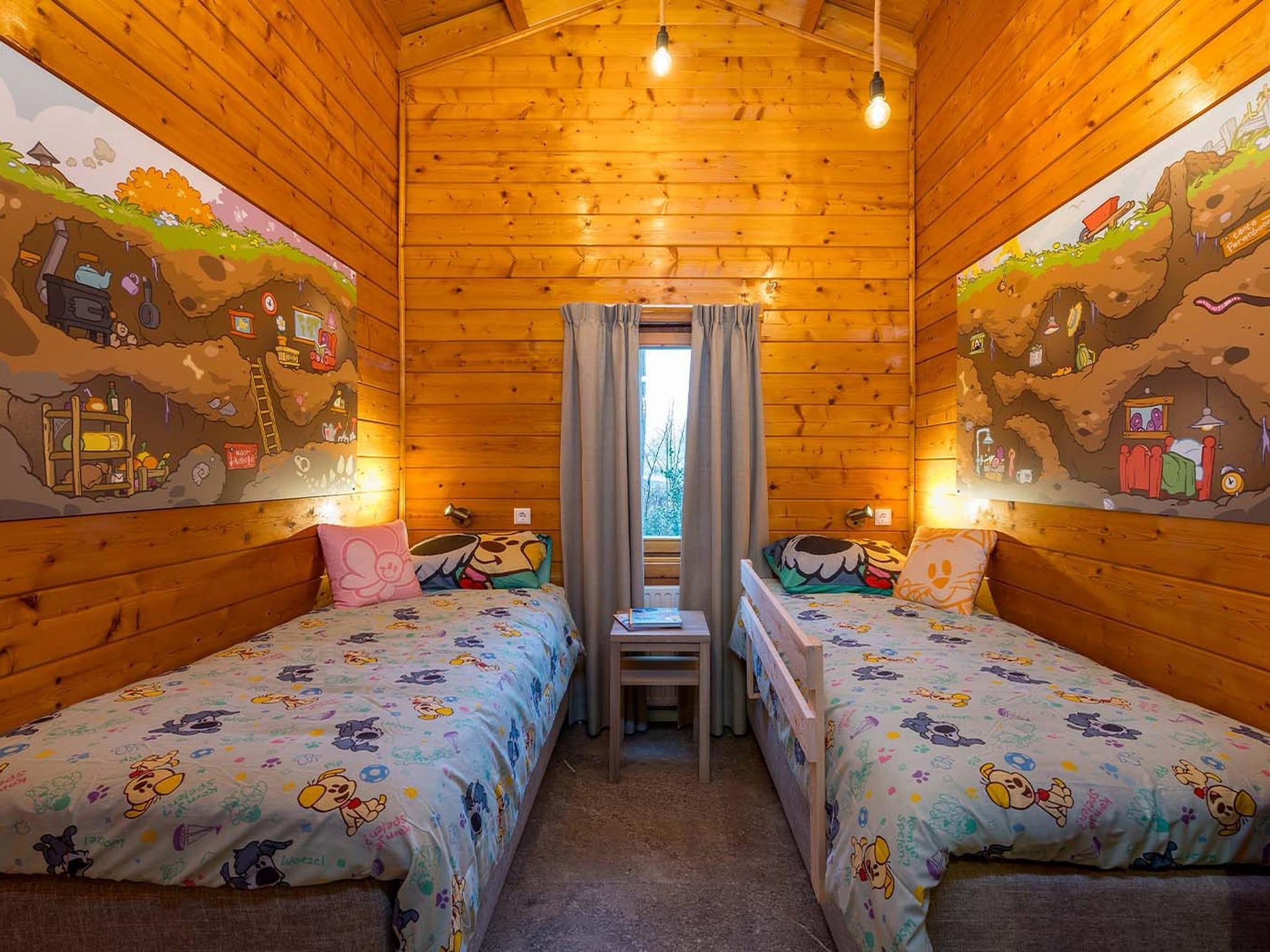 Een slaapkamer van Molletjes Boshut 6p in Hoogerheide