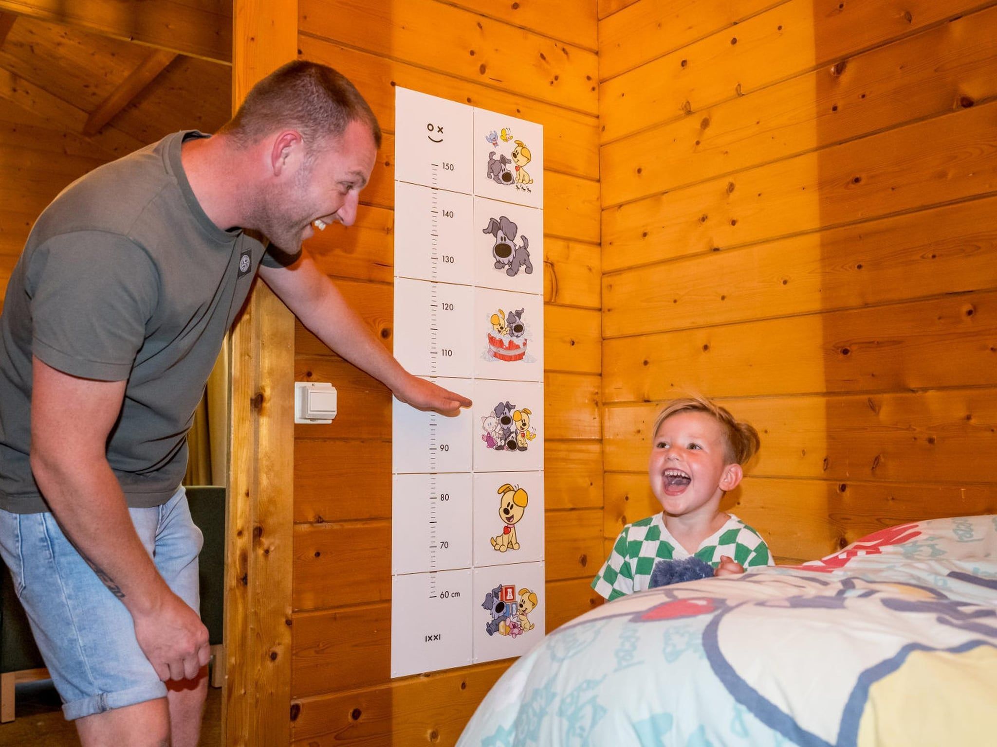 Een slaapkamer van Molletjes Boshut 6p in Hoogerheide
