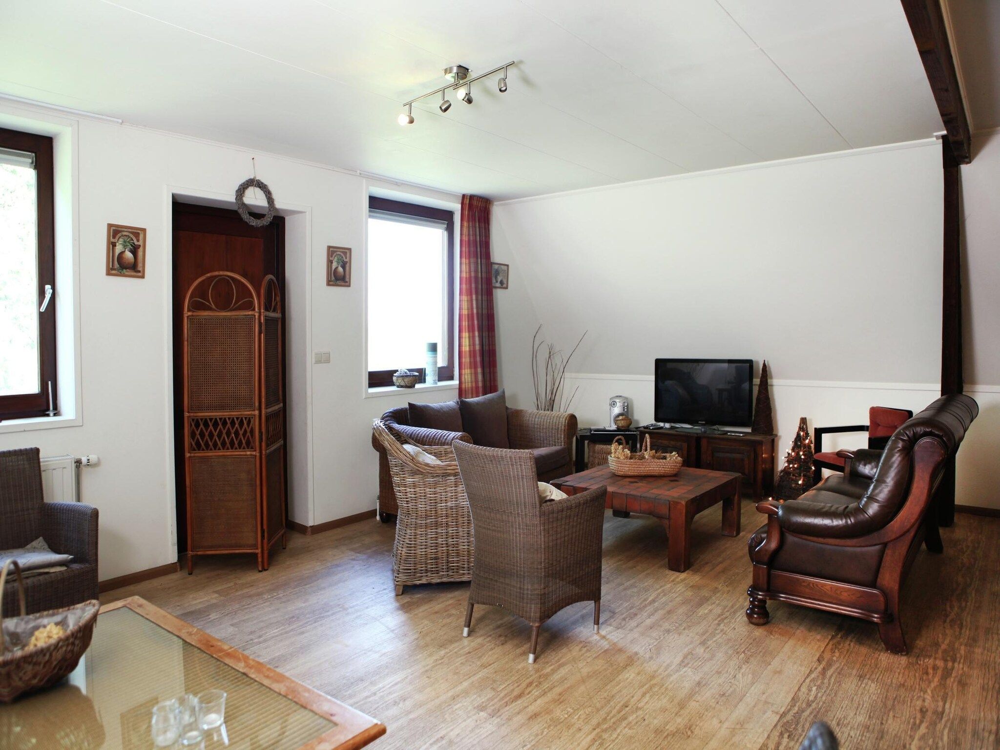 De woonkamer van Appartement De Hooizolder in Eede