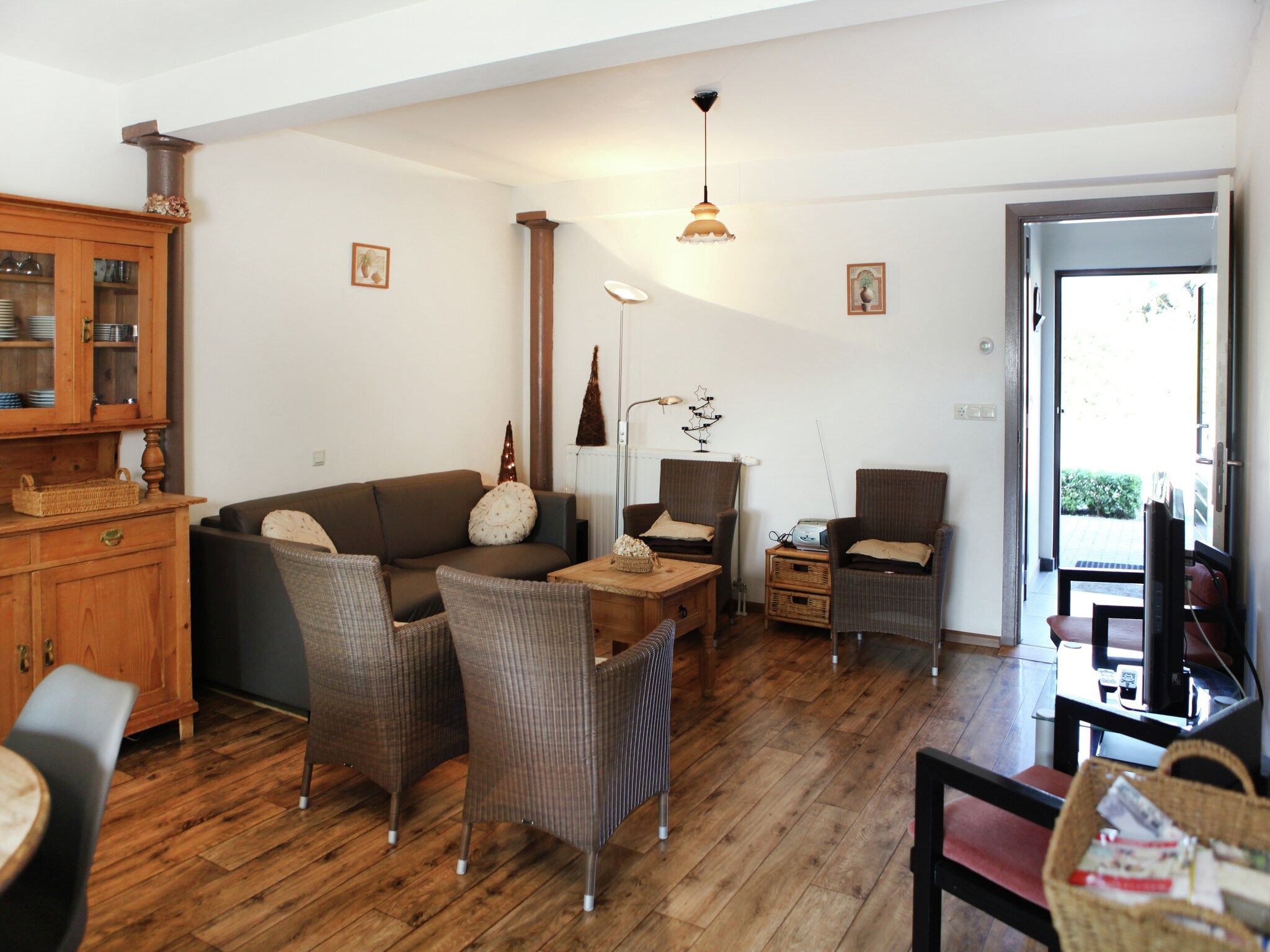 De woonkamer van Appartement De Dorsvloer in Eede