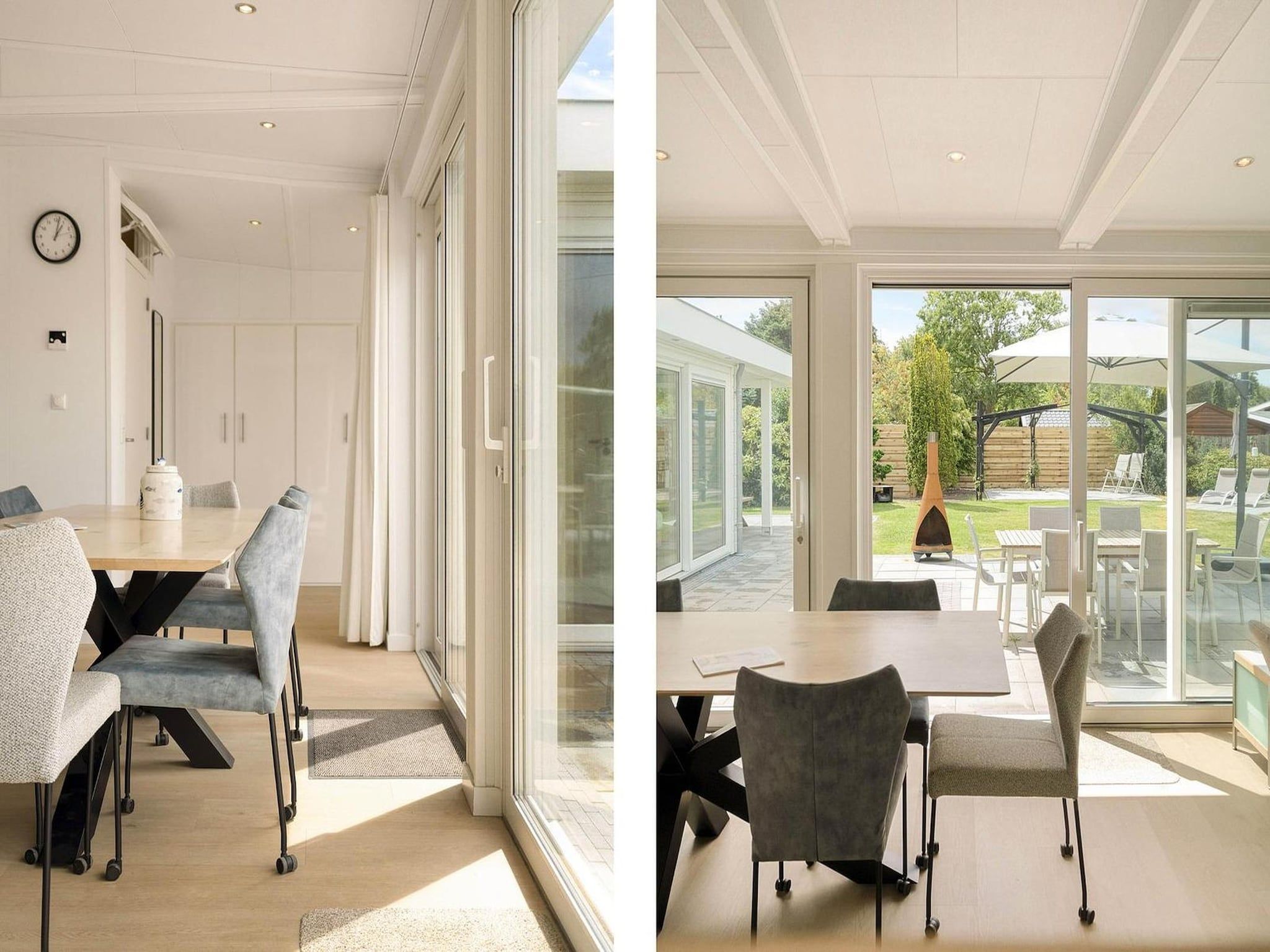 De eetkamer van Eureka 57 in Sint Maartensvlotbrug