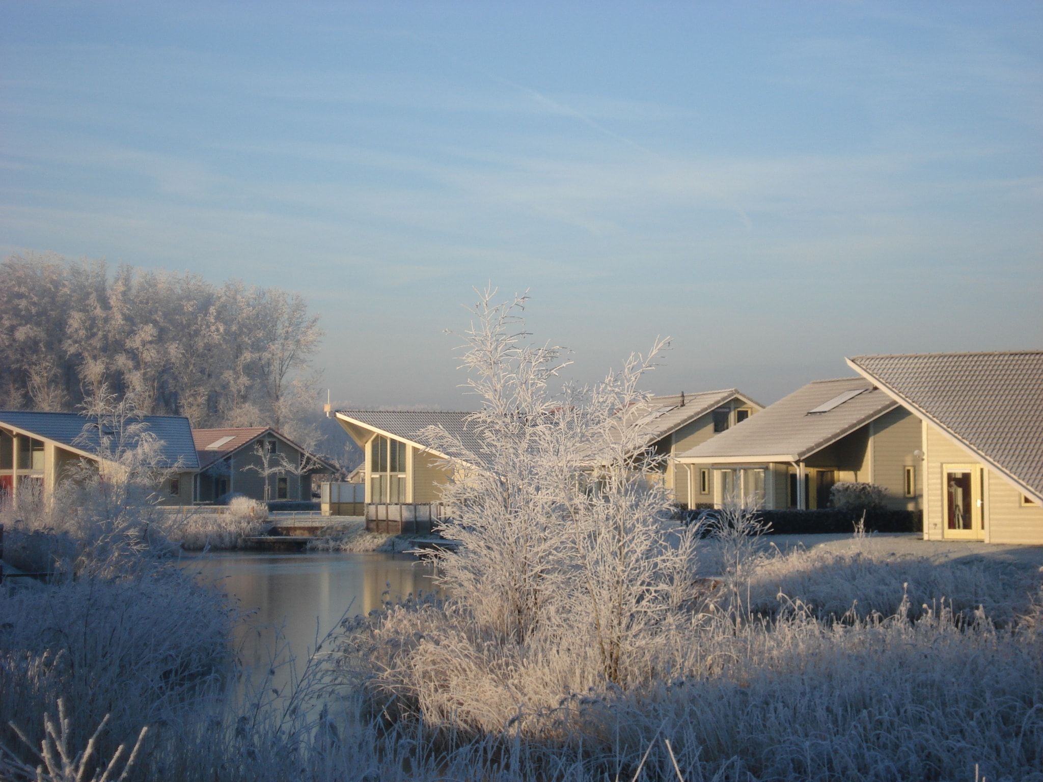 De buitenkant van Villapark de Paardekreek 3 in Kortgene
