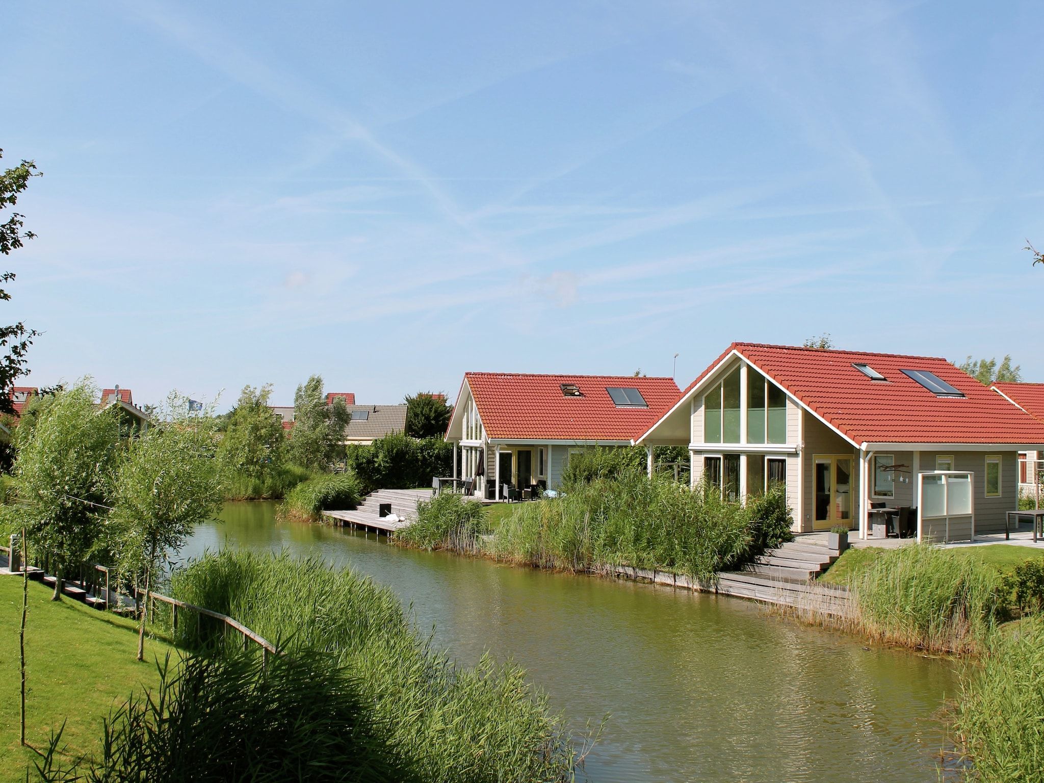 De buitenkant van Villapark de Paardekreek 3 in Kortgene