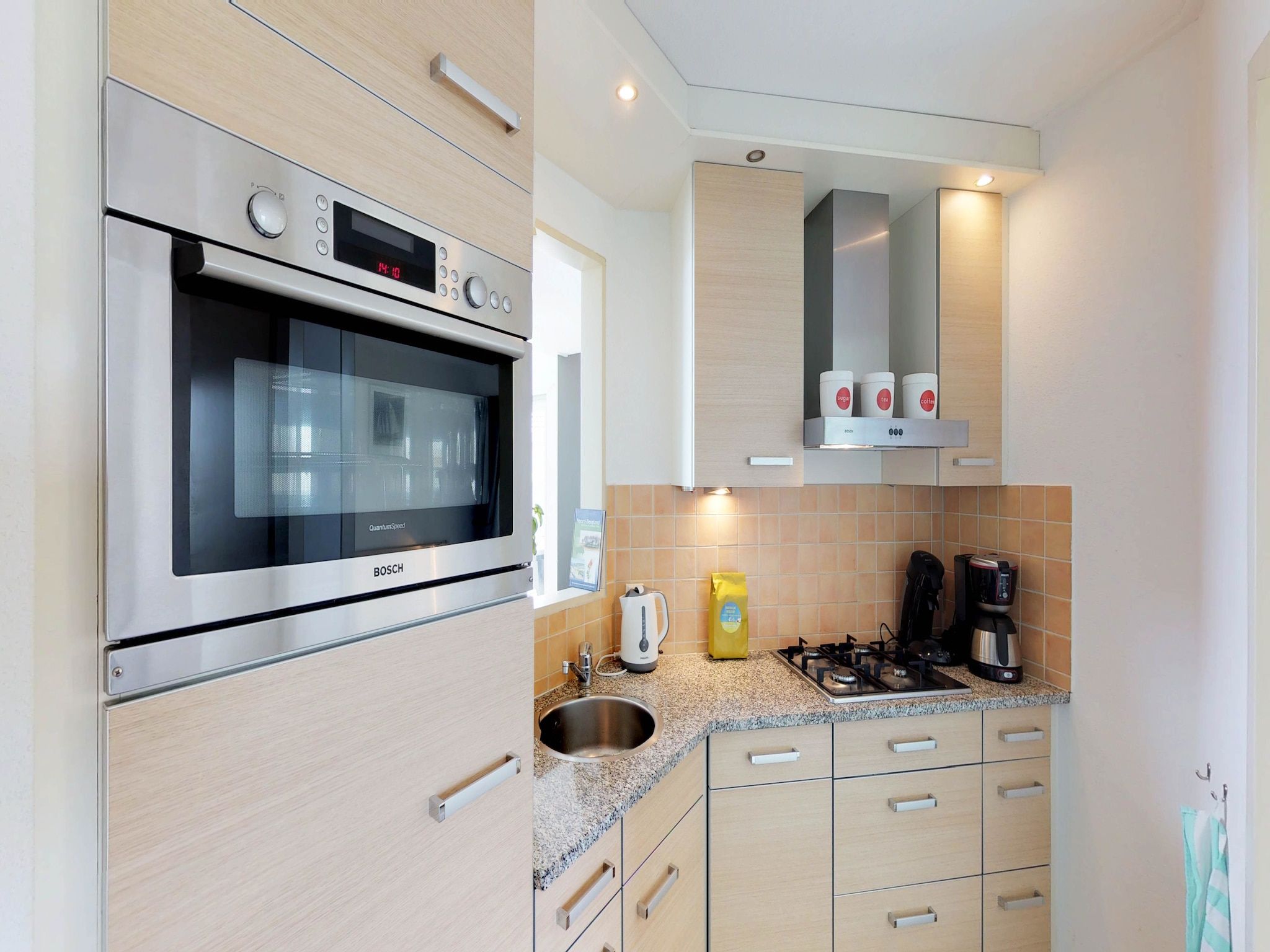 De keuken van Villapark de Paardekreek 3 in Kortgene