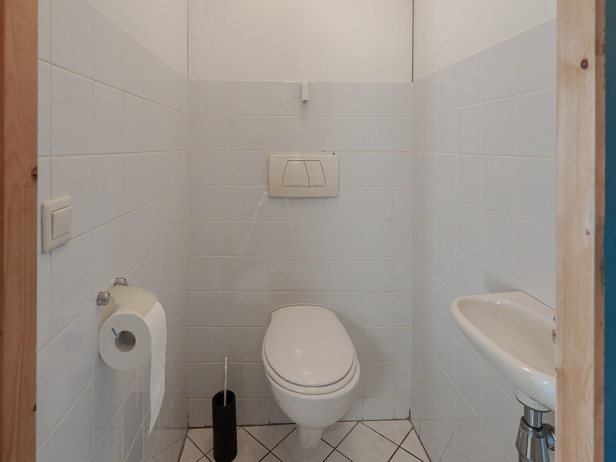 De badkamer van Lauwerspleats in Burum