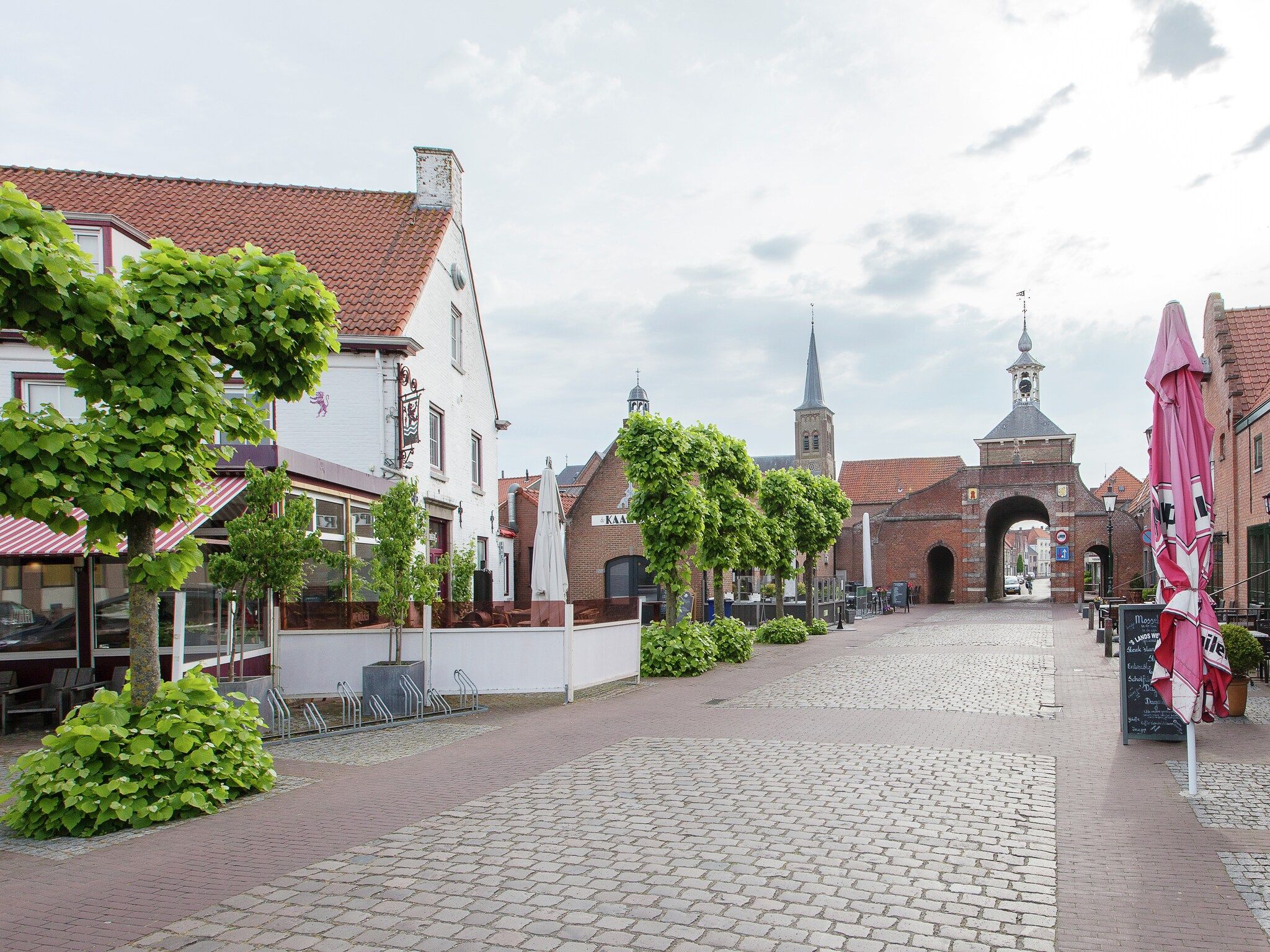 De omgeving van De Paardenmarkt in Aardenburg