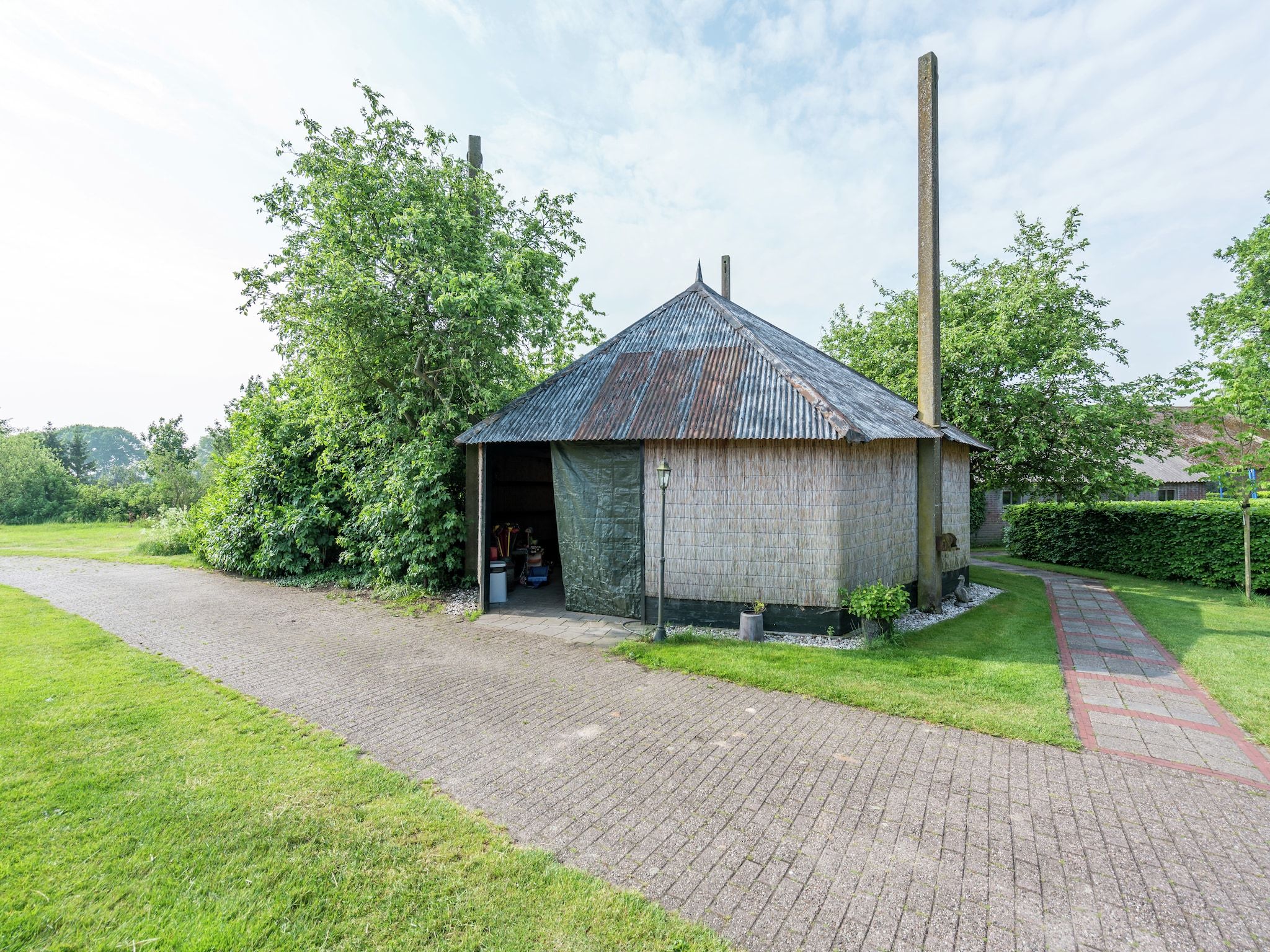Het uitzicht vanaf Gerhardeshoeve in Hardenberg-Rheeze