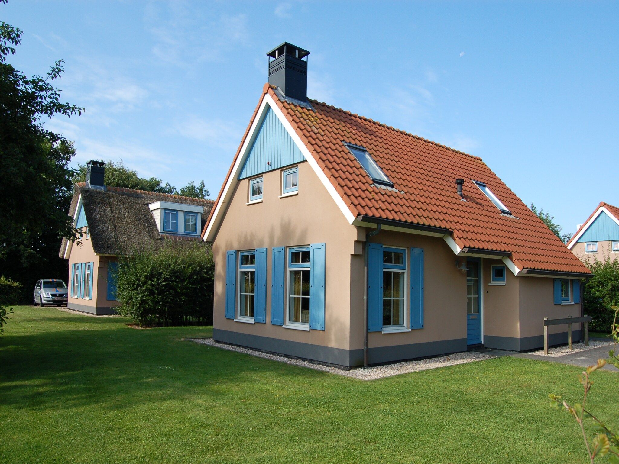 De buitenkant van Kustpark Texel 3 in De Koog