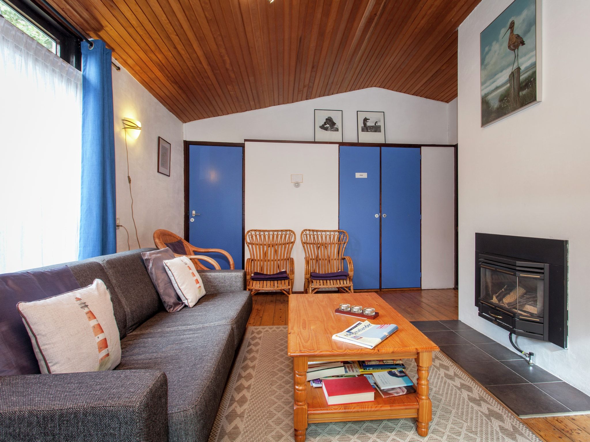 De woonkamer van Skries in Nes Ameland