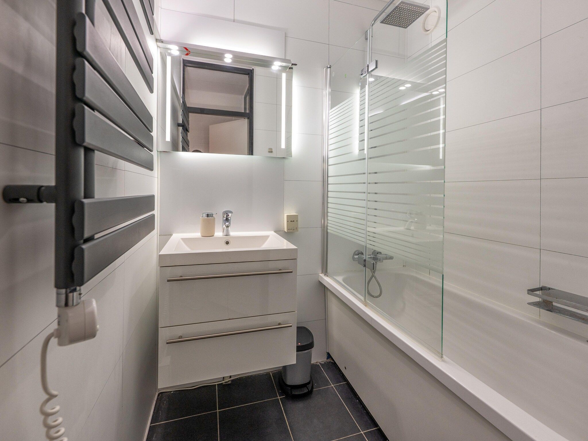 De badkamer van Aquadelta 22 in Bruinisse