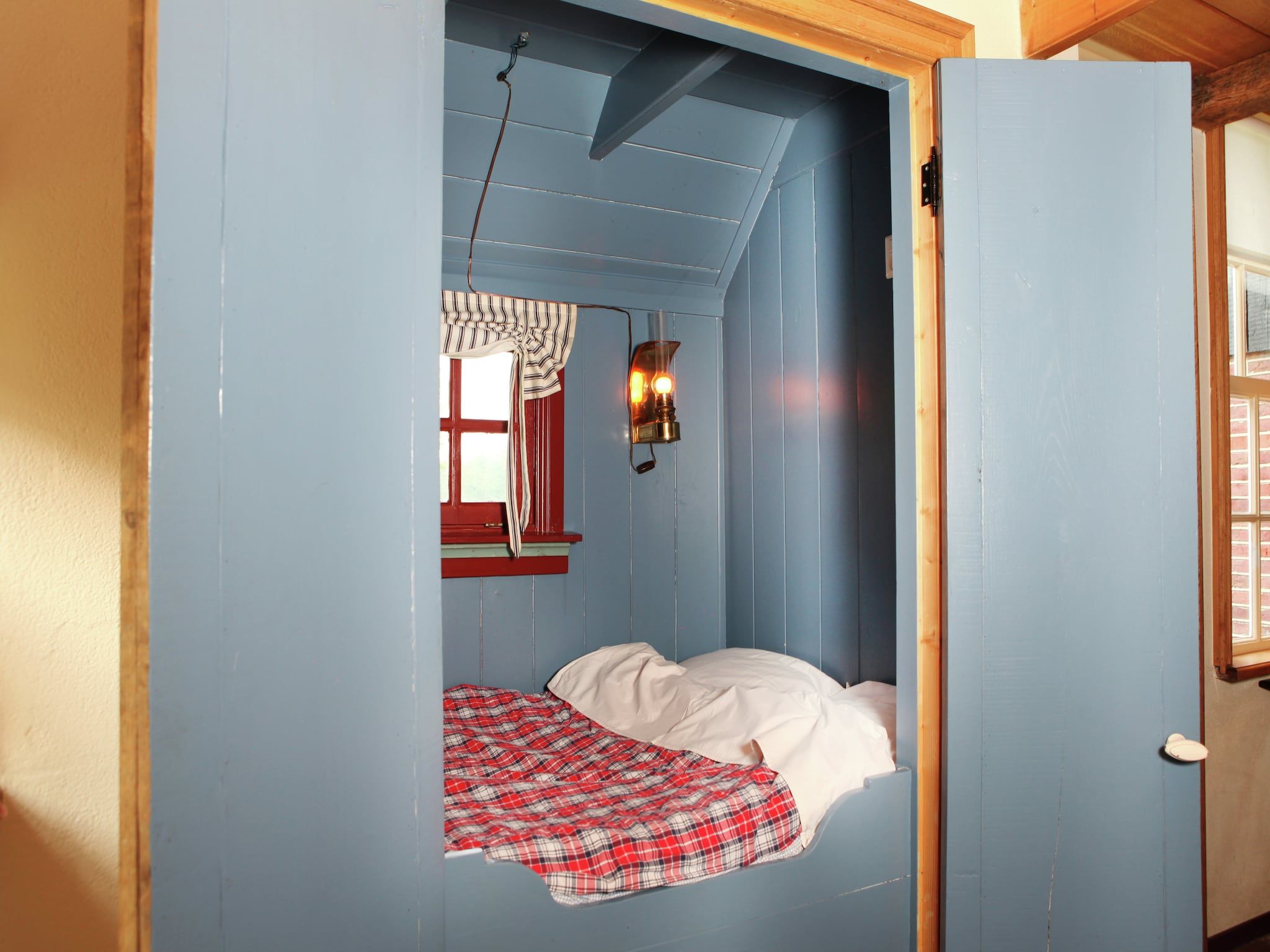 Een slaapkamer van Kotman's spieker 6 persoons in Enschede