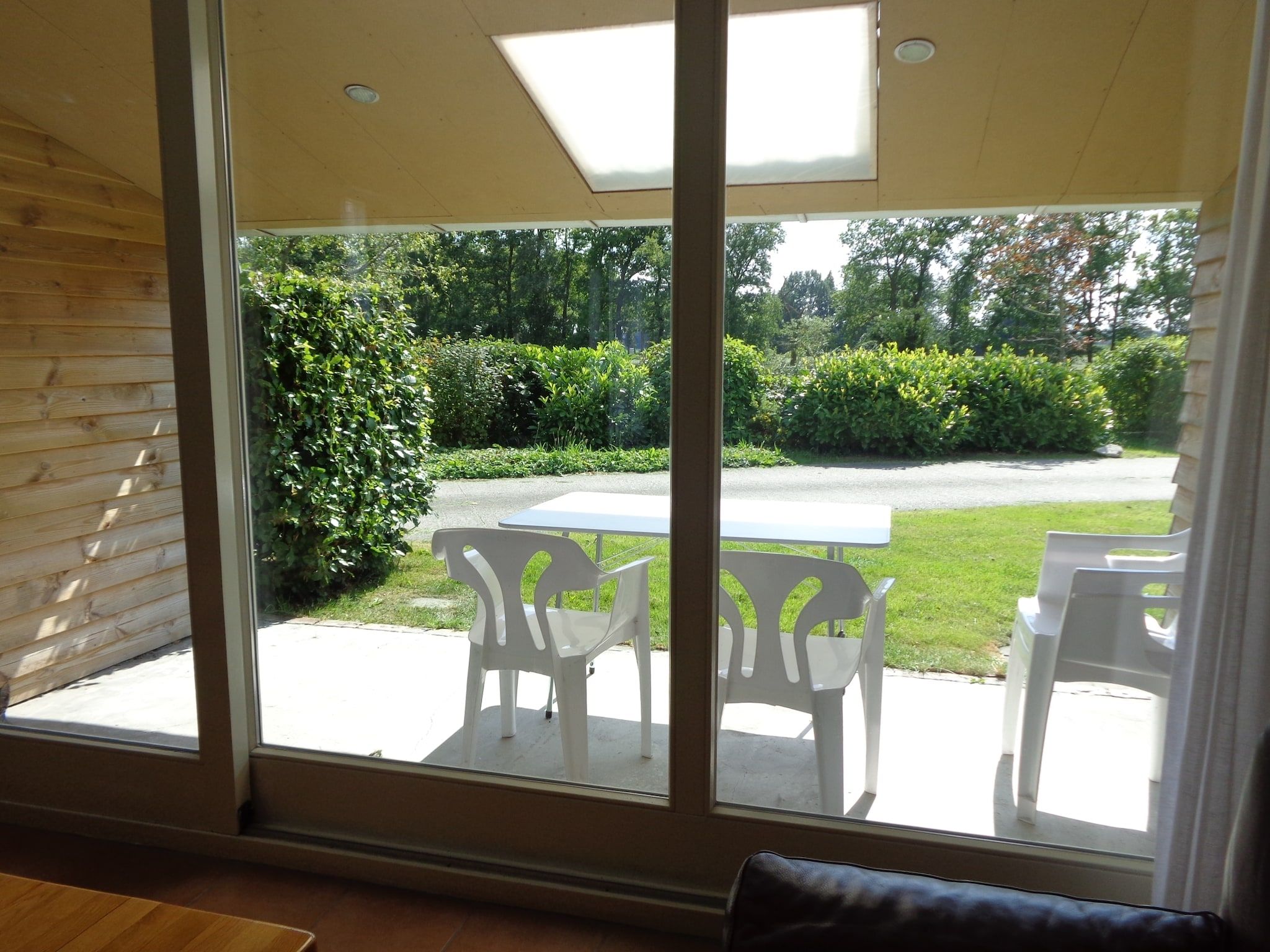 Het terras van Singelhoeve in Fochteloo