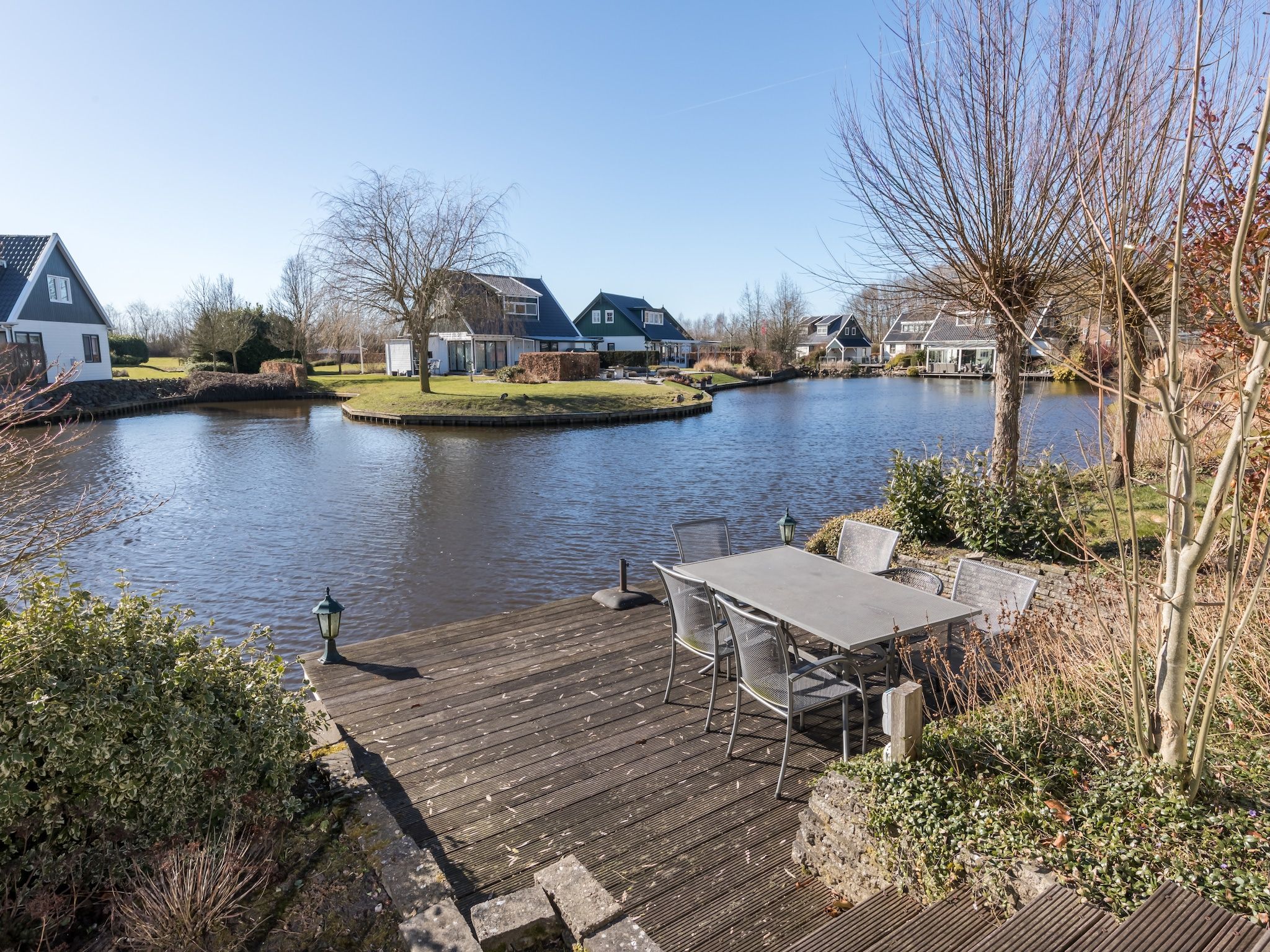 De tuin van Hunzepark 7 in Gasselternijveen