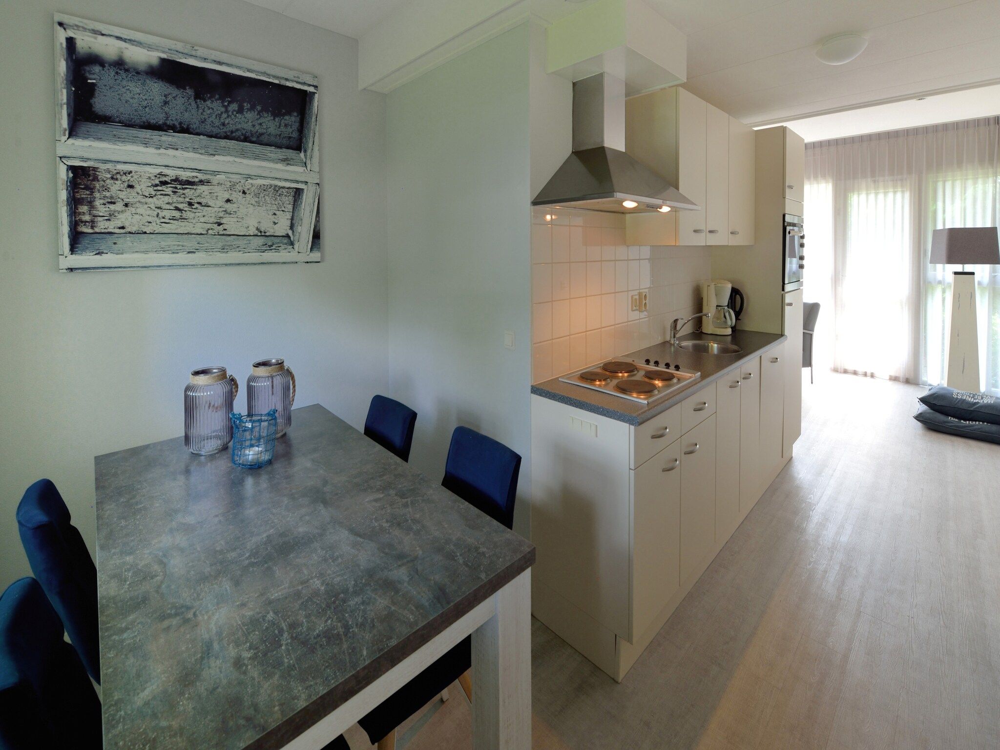 De keuken van Villapark Schildmeer 3 in Steendam
