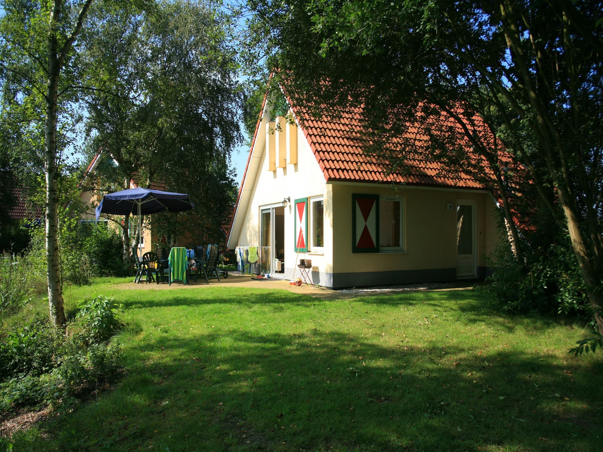De buitenkant van Villapark Akenveen 3 in Tynaarlo