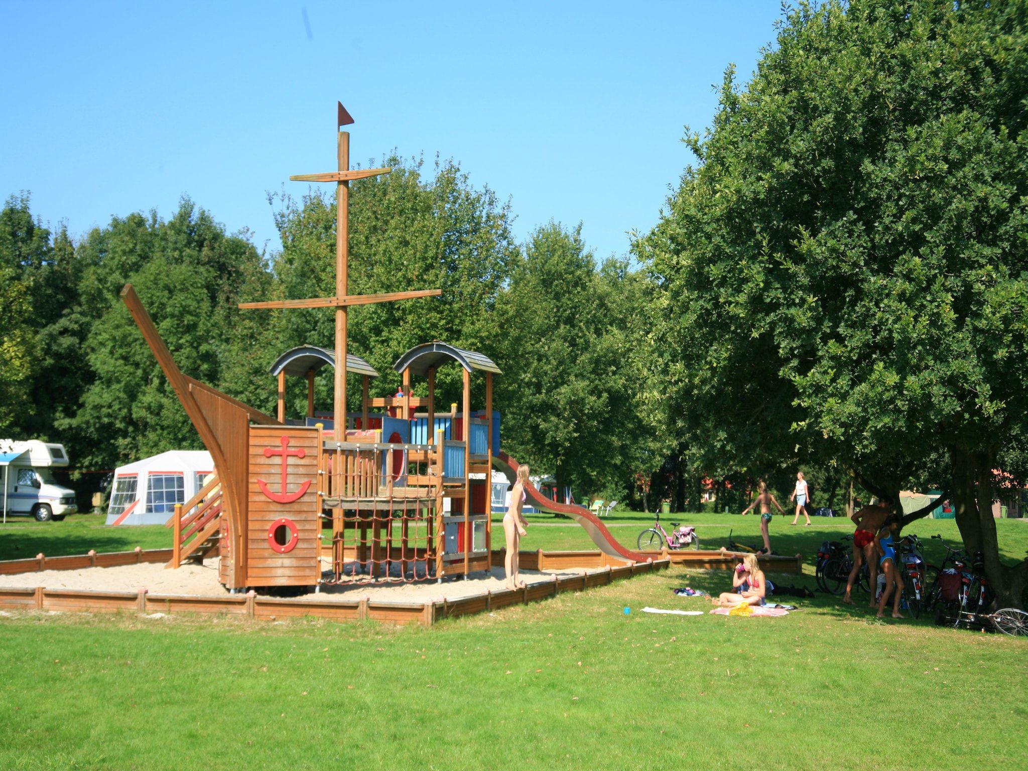 Parkfaciliteiten bij Villapark Akenveen 3 in Tynaarlo