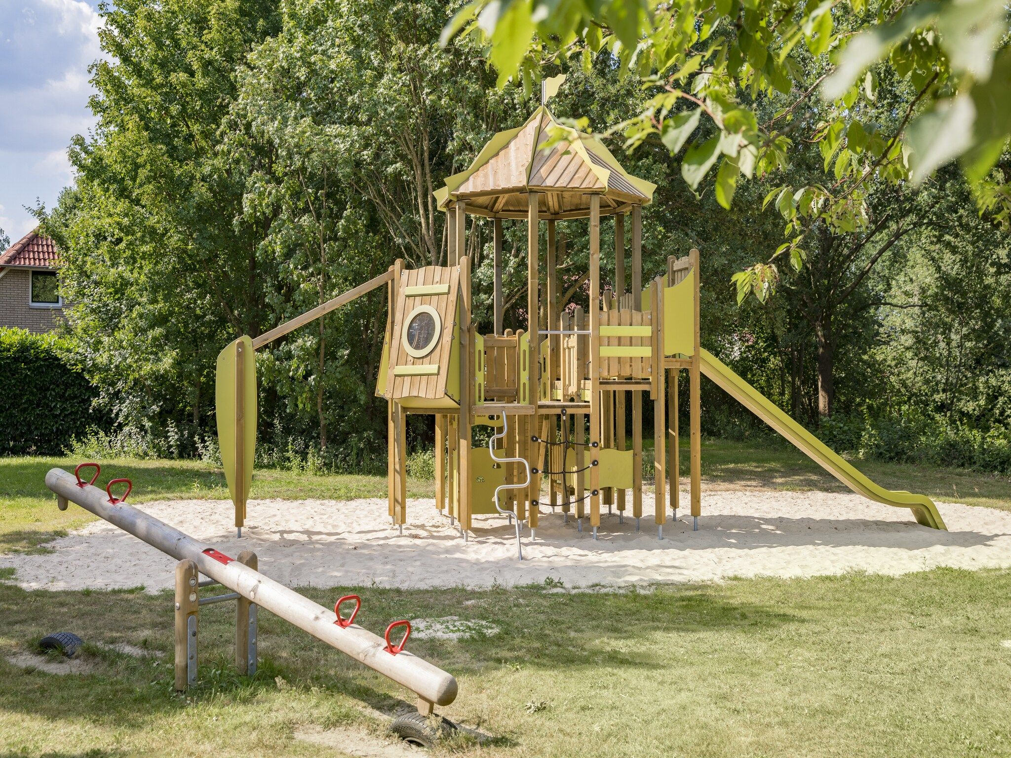 Parkfaciliteiten bij Recreatiepark Tolplas 7 in Hoge Hexel