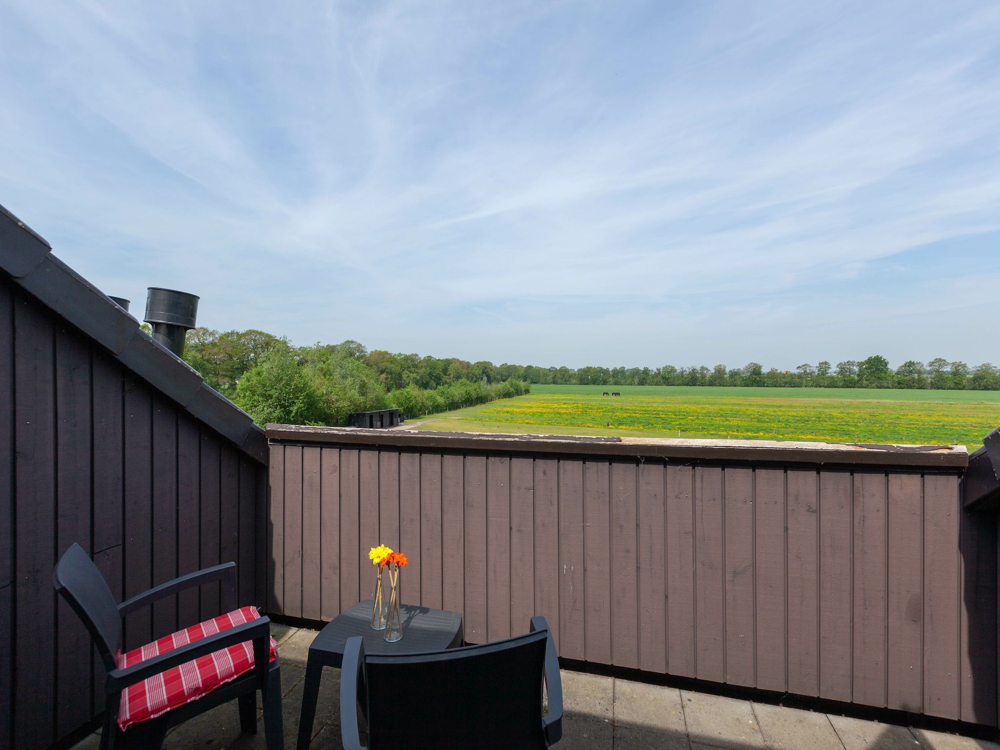 Het terras van Lyts Sypenstien in Langweer