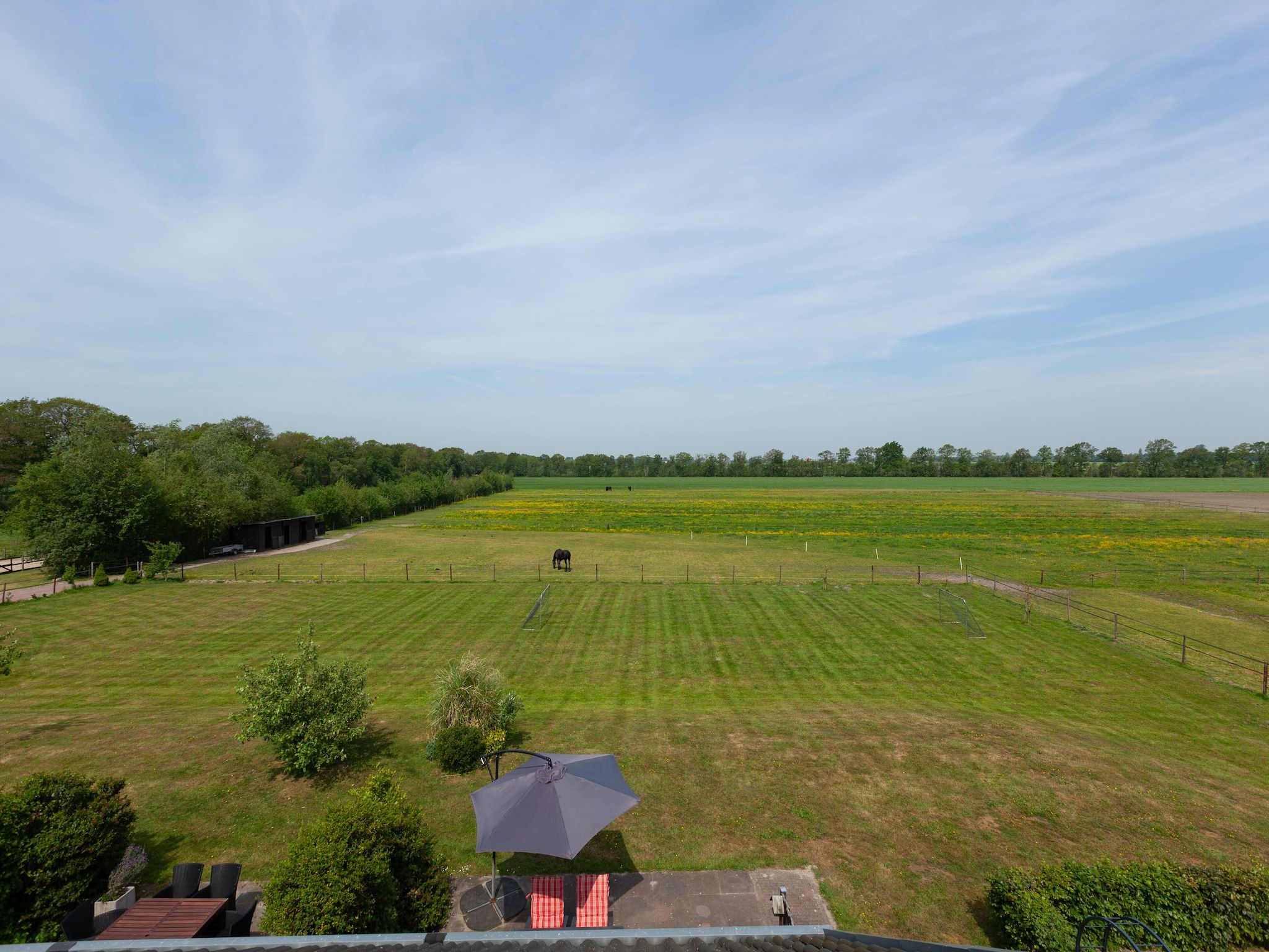 Het uitzicht vanaf Lyts Sypenstien in Langweer