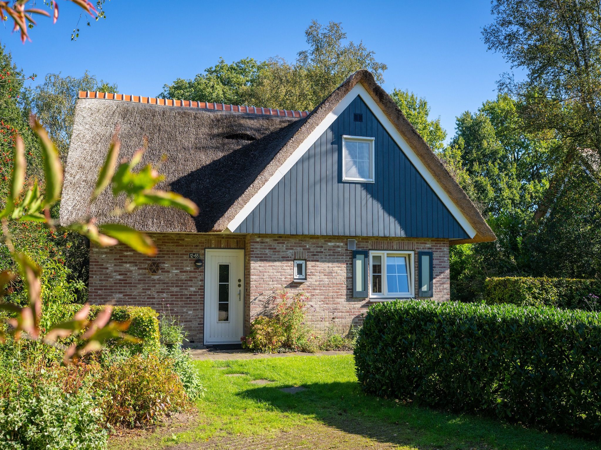 De buitenkant van Villapark De Weerribben 2 in Paasloo