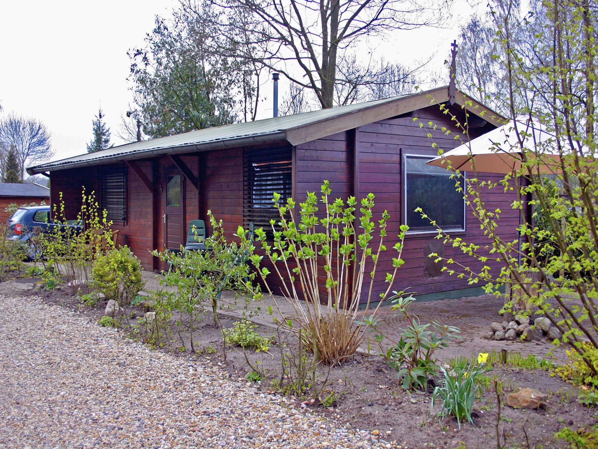 De buitenkant van Chaletpark Kuiperberg 1 in Ootmarsum