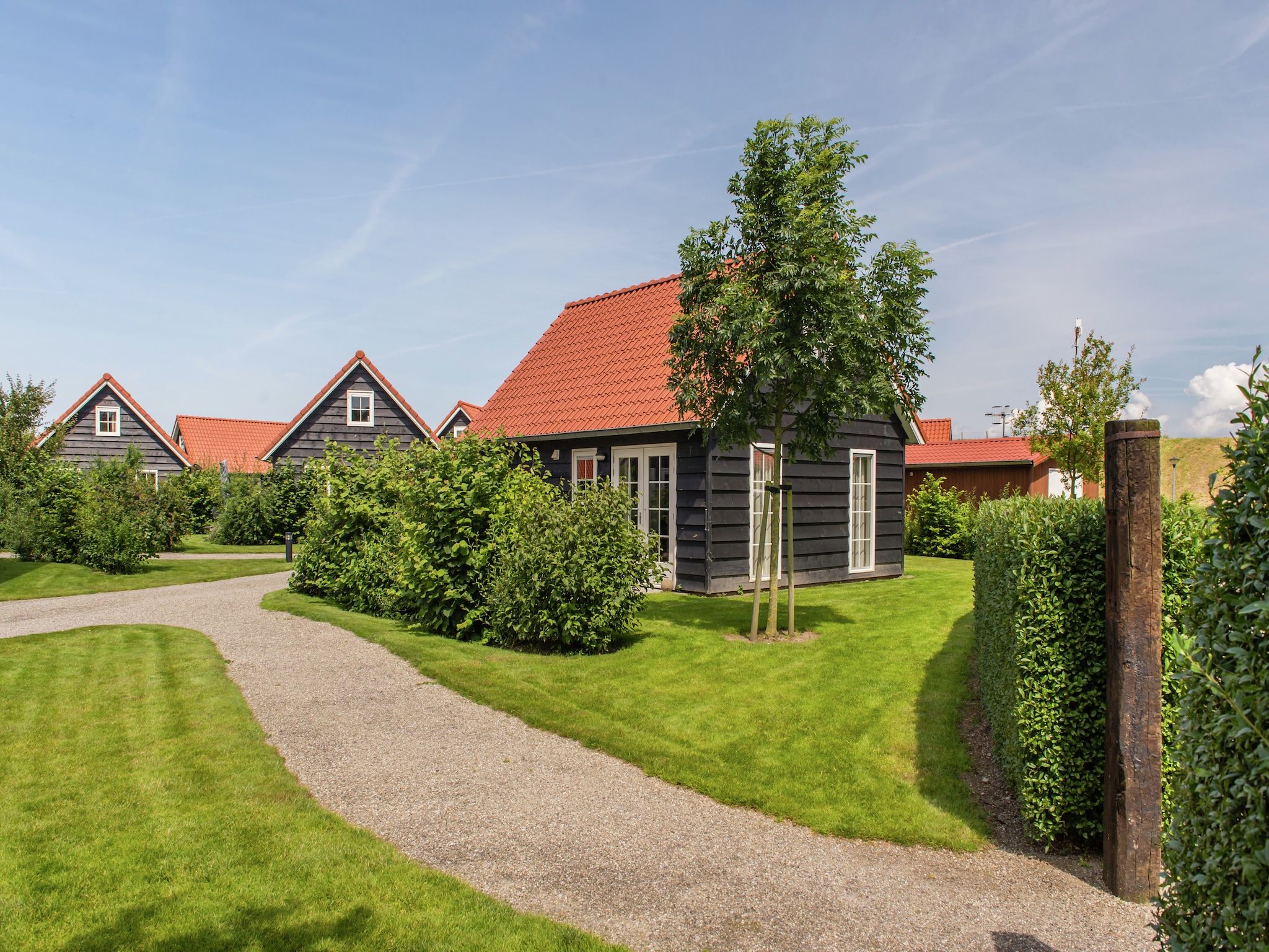 De buitenkant van Recreatiepark de Stelhoeve 4 in Wemeldinge