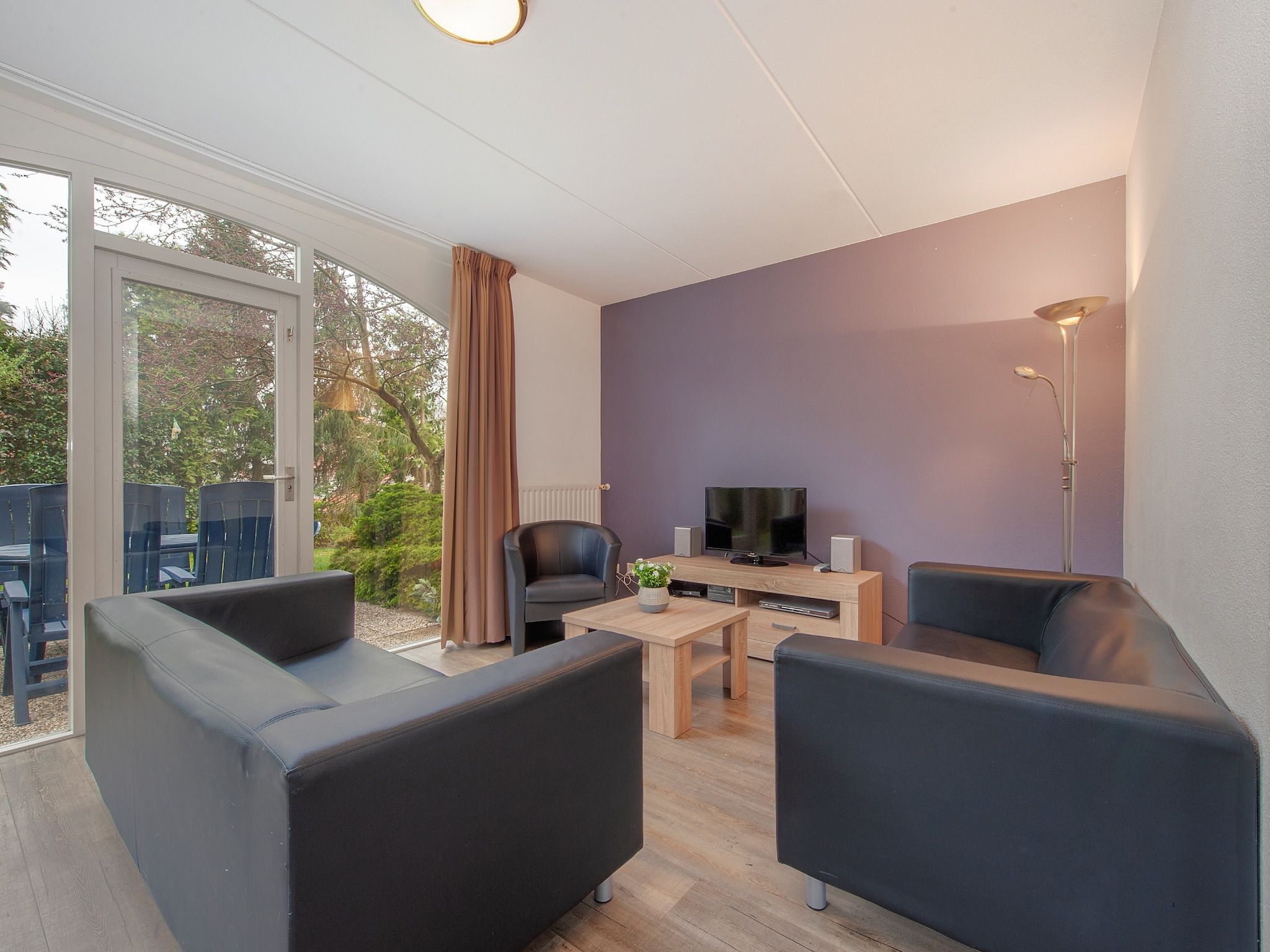 De woonkamer van Resort Arcen 1 in Arcen