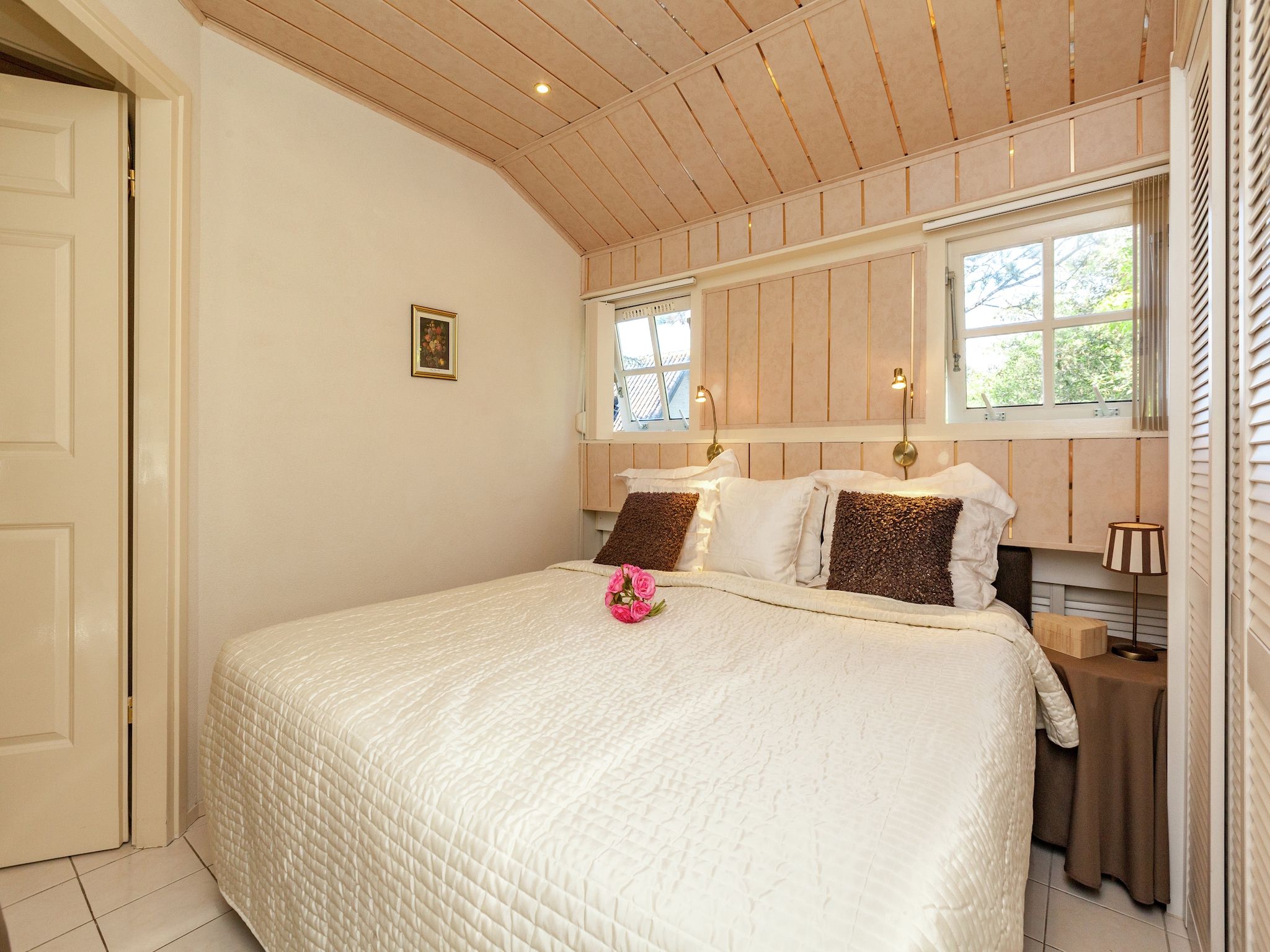 Een slaapkamer van Twee Duinen in Oostkapelle