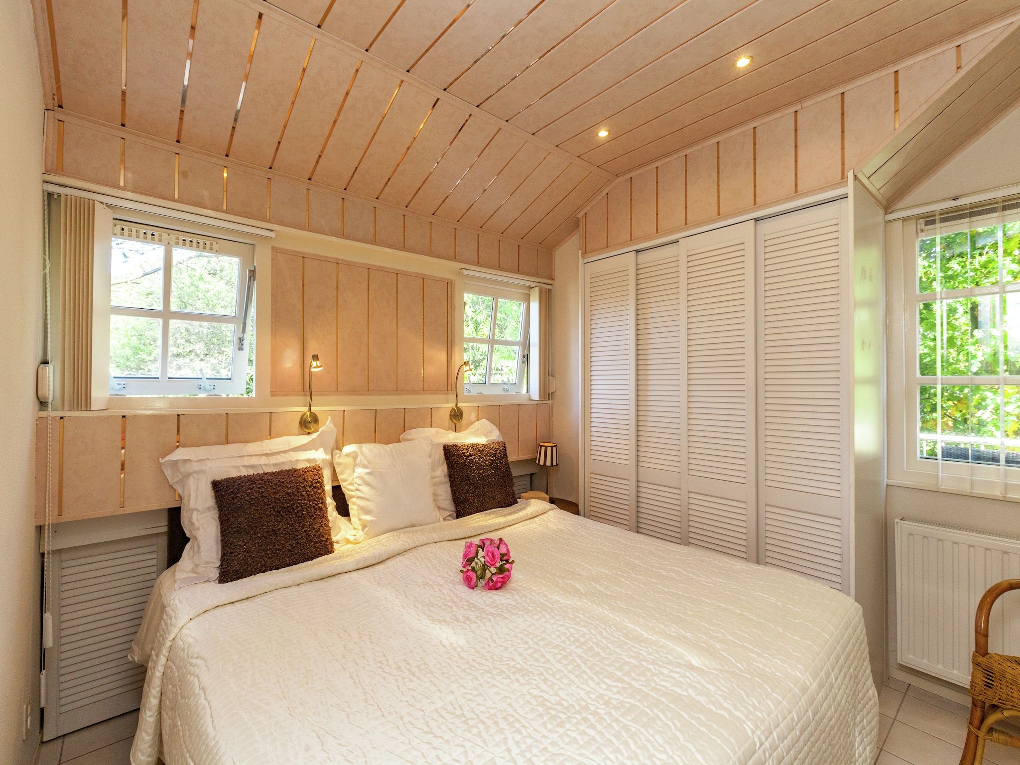 Een slaapkamer van Twee Duinen in Oostkapelle