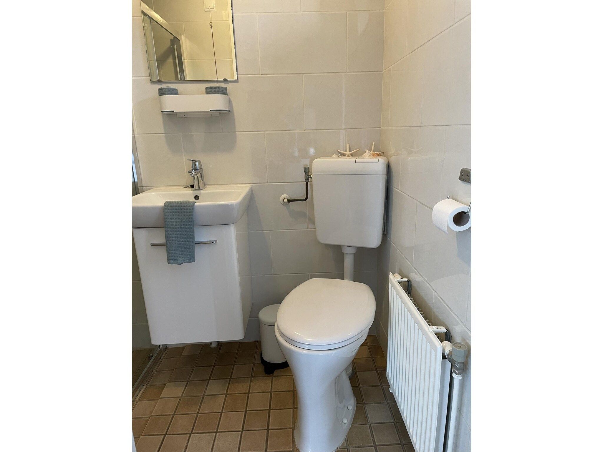 De badkamer van Buenaventura in Egmond aan den Hoef