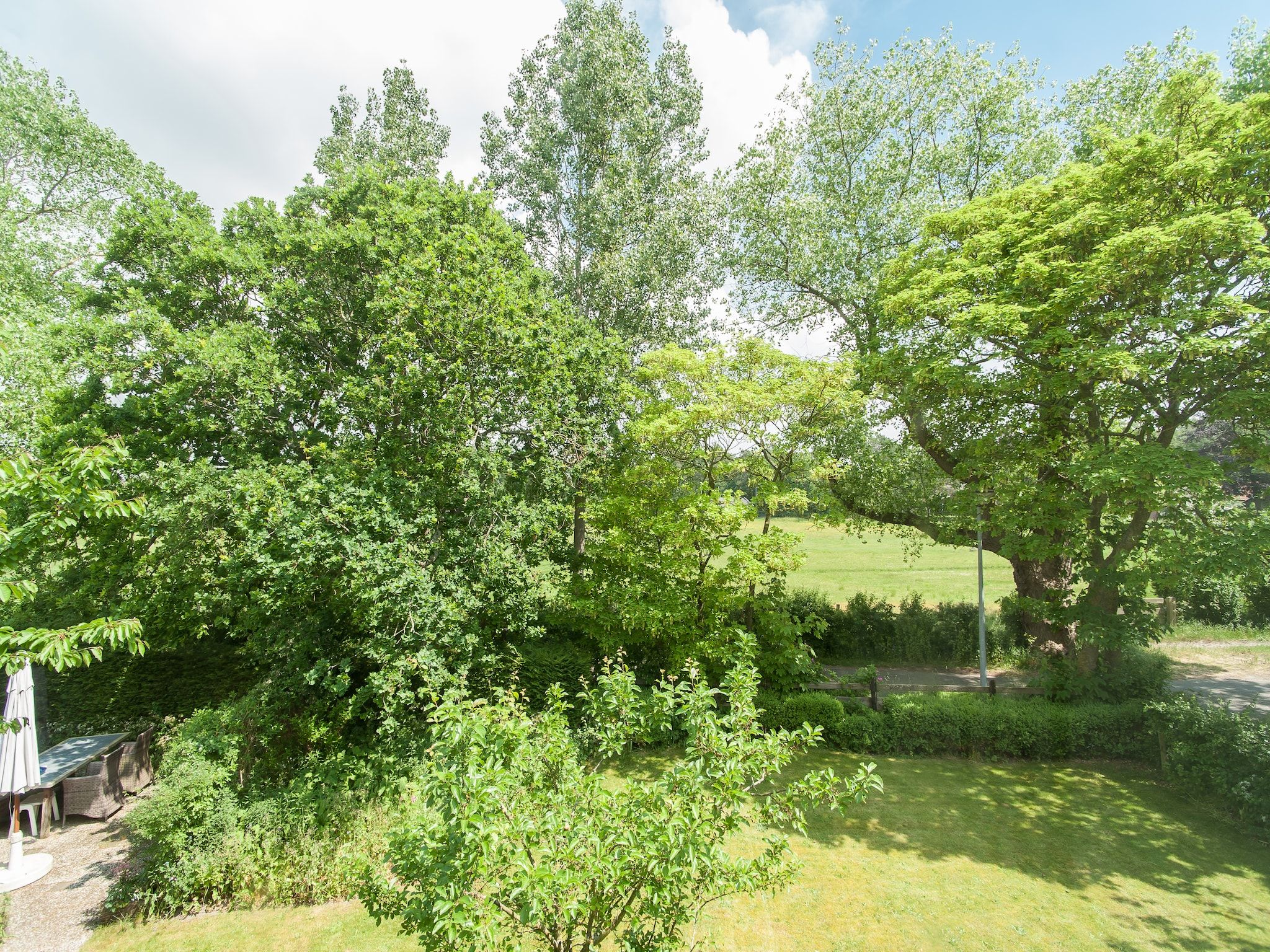 Het uitzicht vanaf Wilca Hoeve in Schoorl
