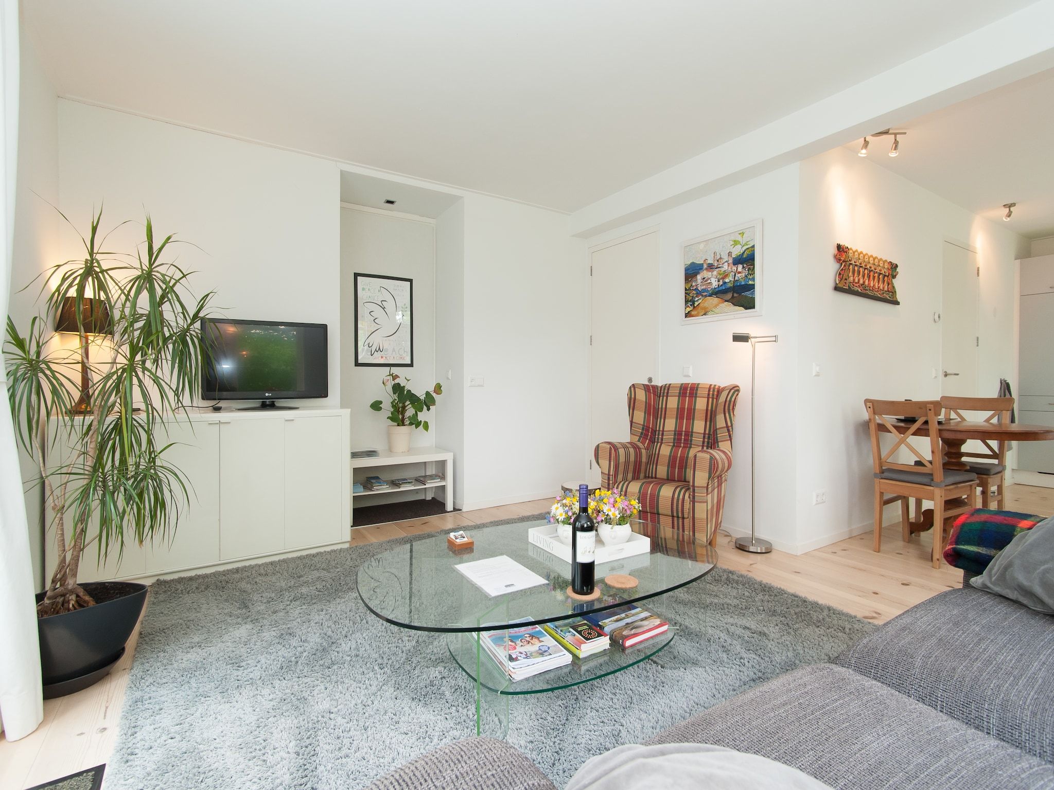 De woonkamer van Wilca Hoeve in Schoorl