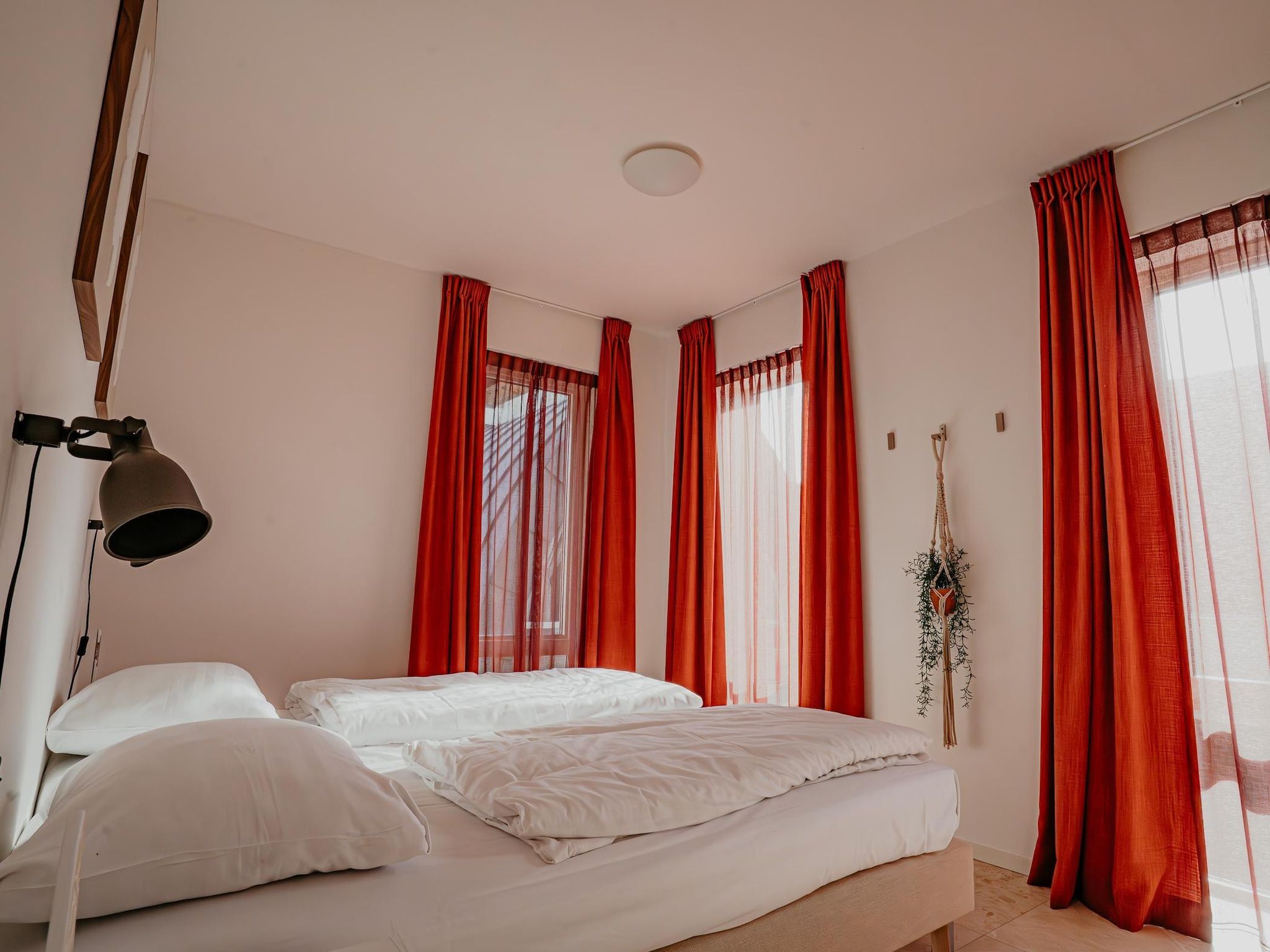 Een slaapkamer van De ZeeParel Sea Crab in Egmond aan zee