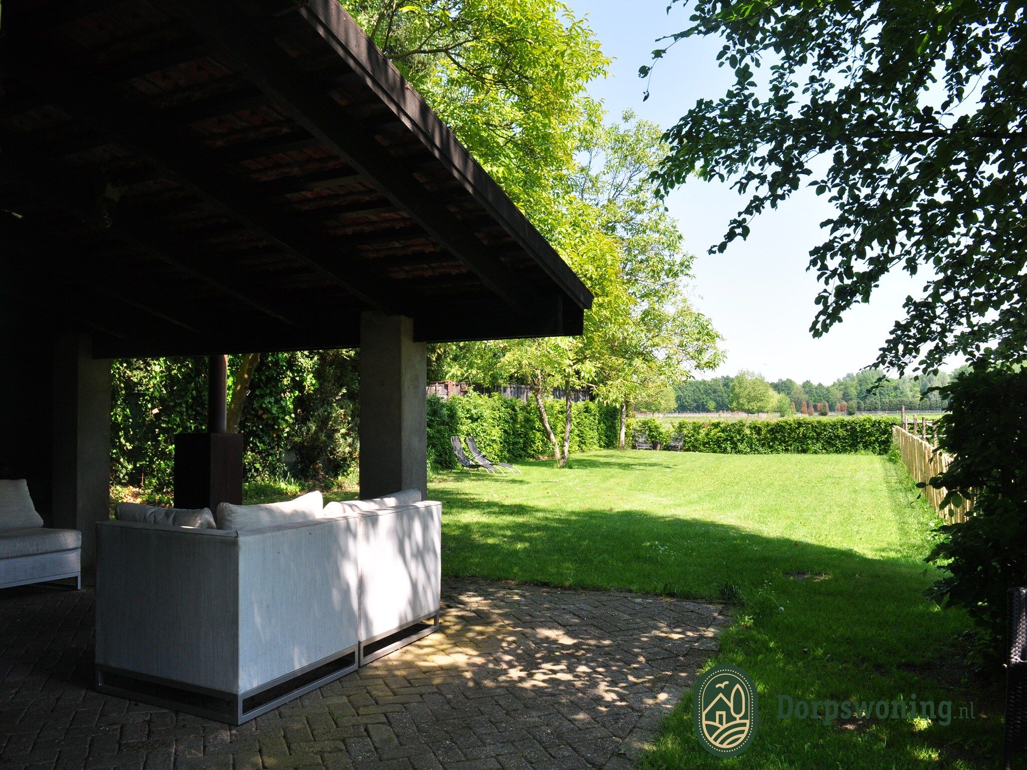 De tuin van Dorpswoning Het Knusse in Leende