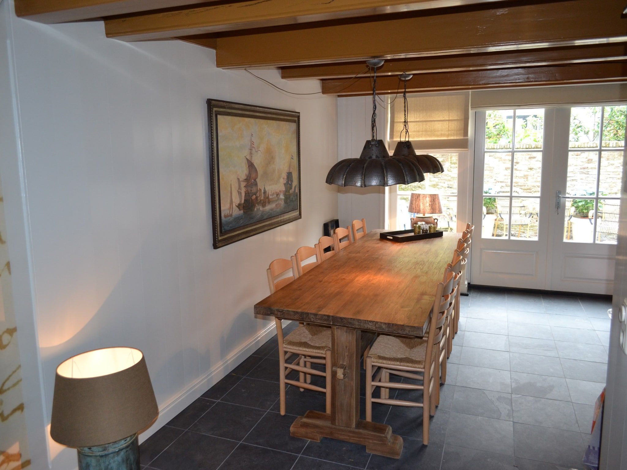 De eetkamer van VOC-Huys in Enkhuizen