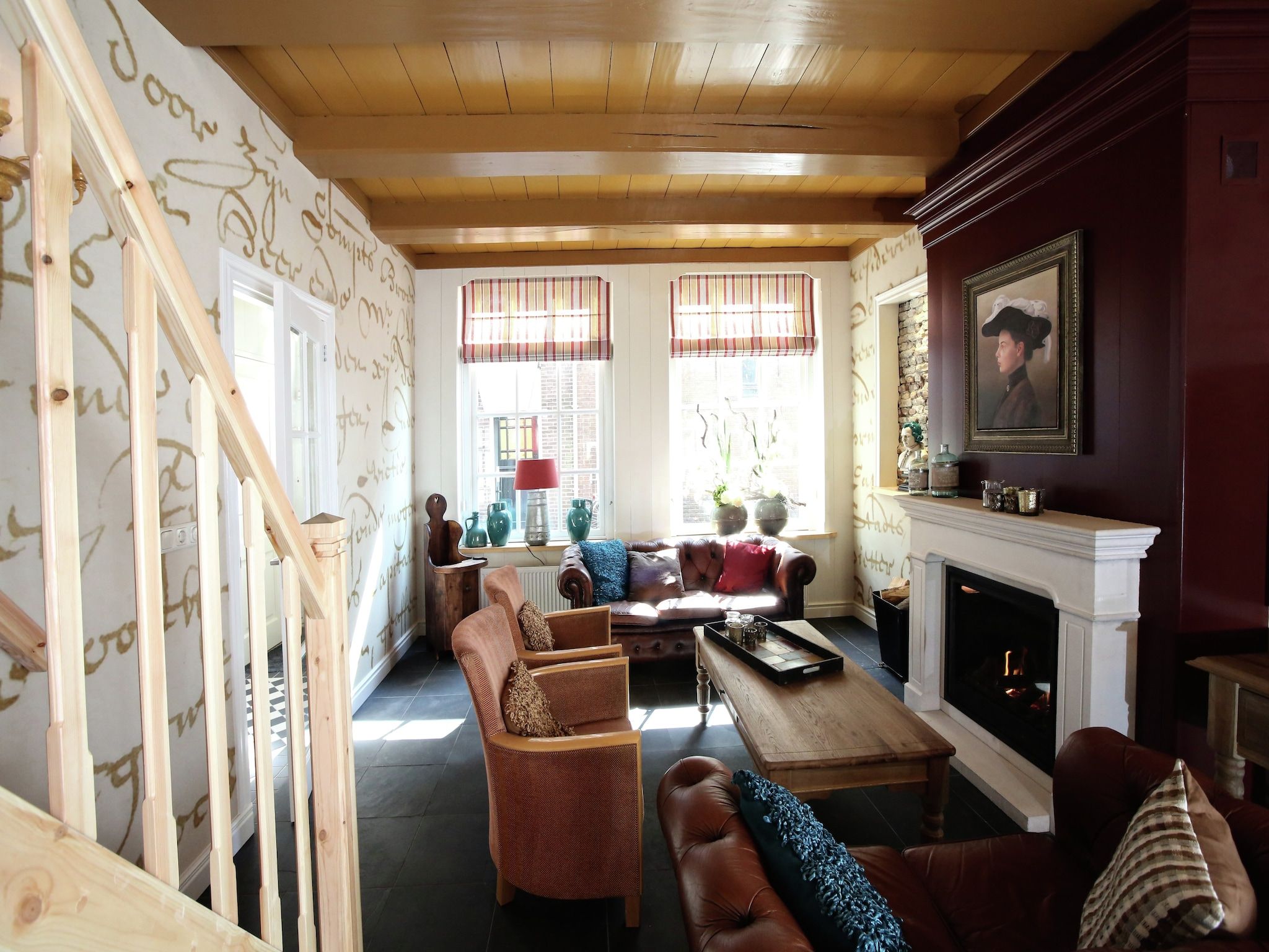 De woonkamer van VOC-Huys in Enkhuizen