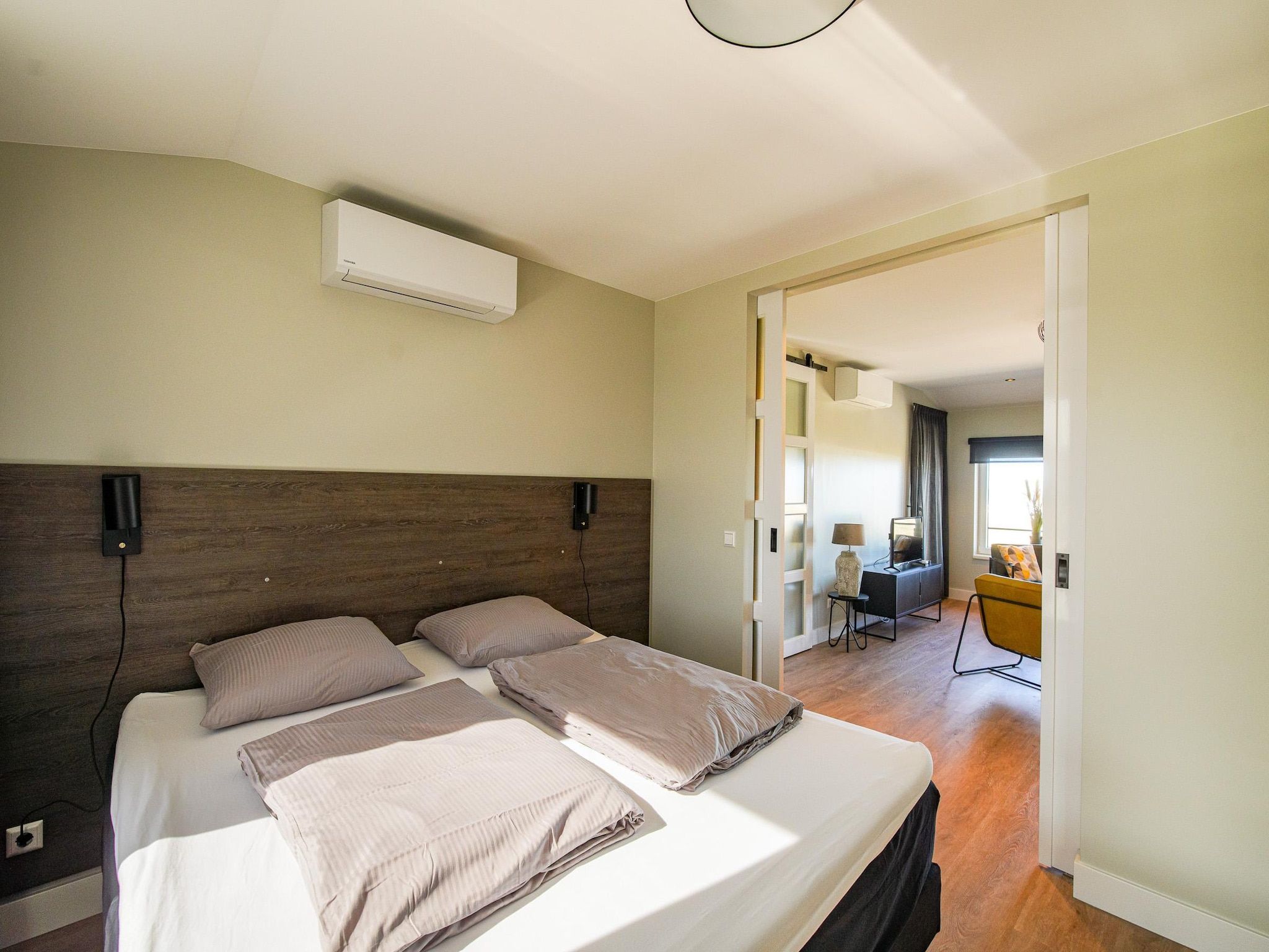 Een slaapkamer van Ziezee in Katwijk